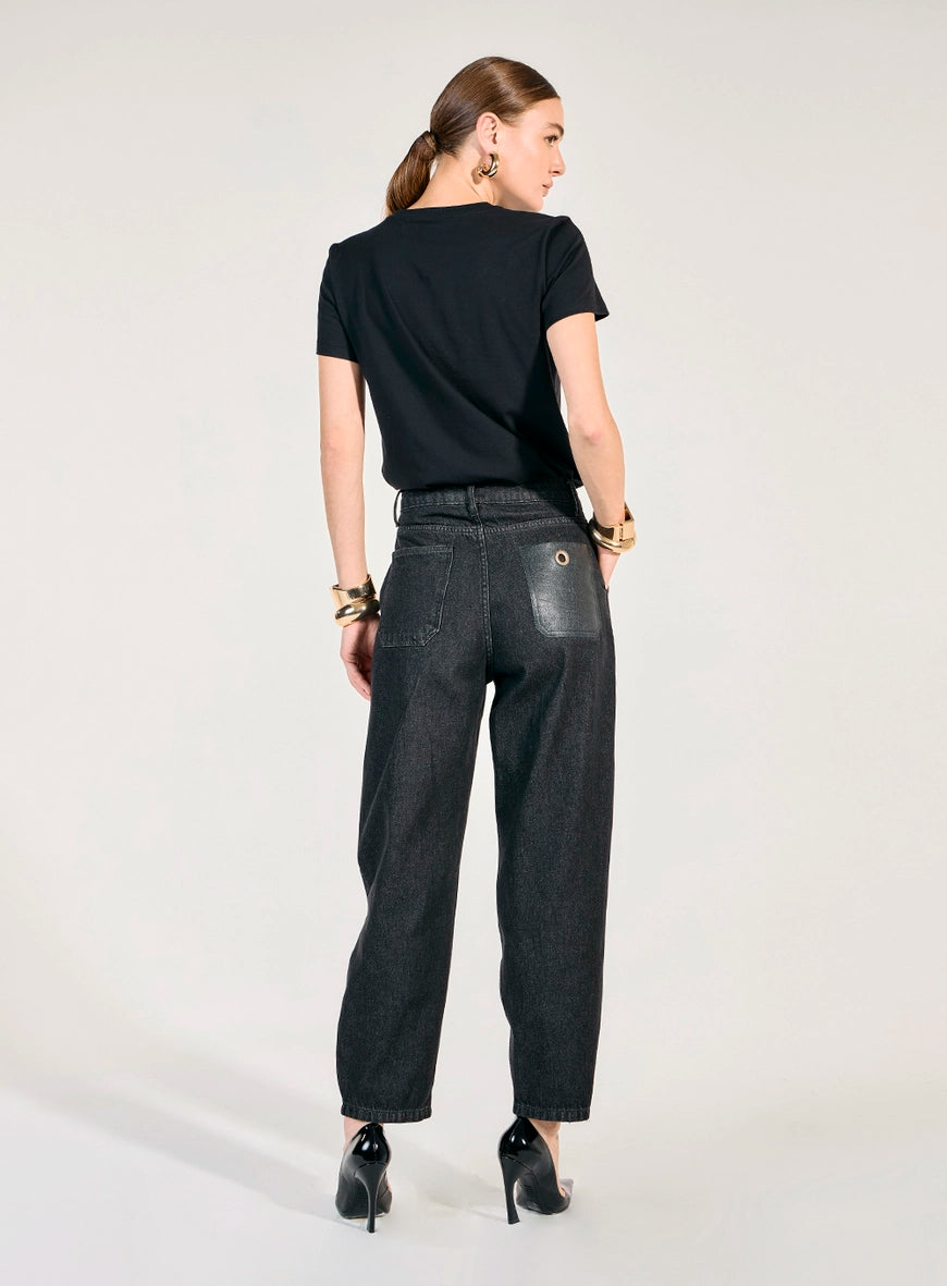 CALÇA BARRIL JEANS BLACK SKAZI
