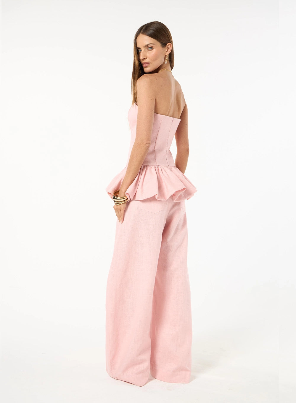 CALÇA WIDE BALLON ROSA SWEET PINK SKAZI