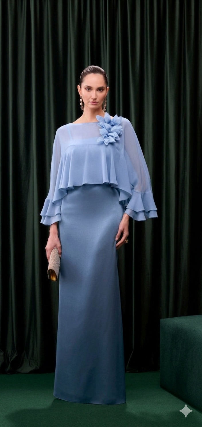 VESTIDO BRENDA CAPA FLOR KALANDRA