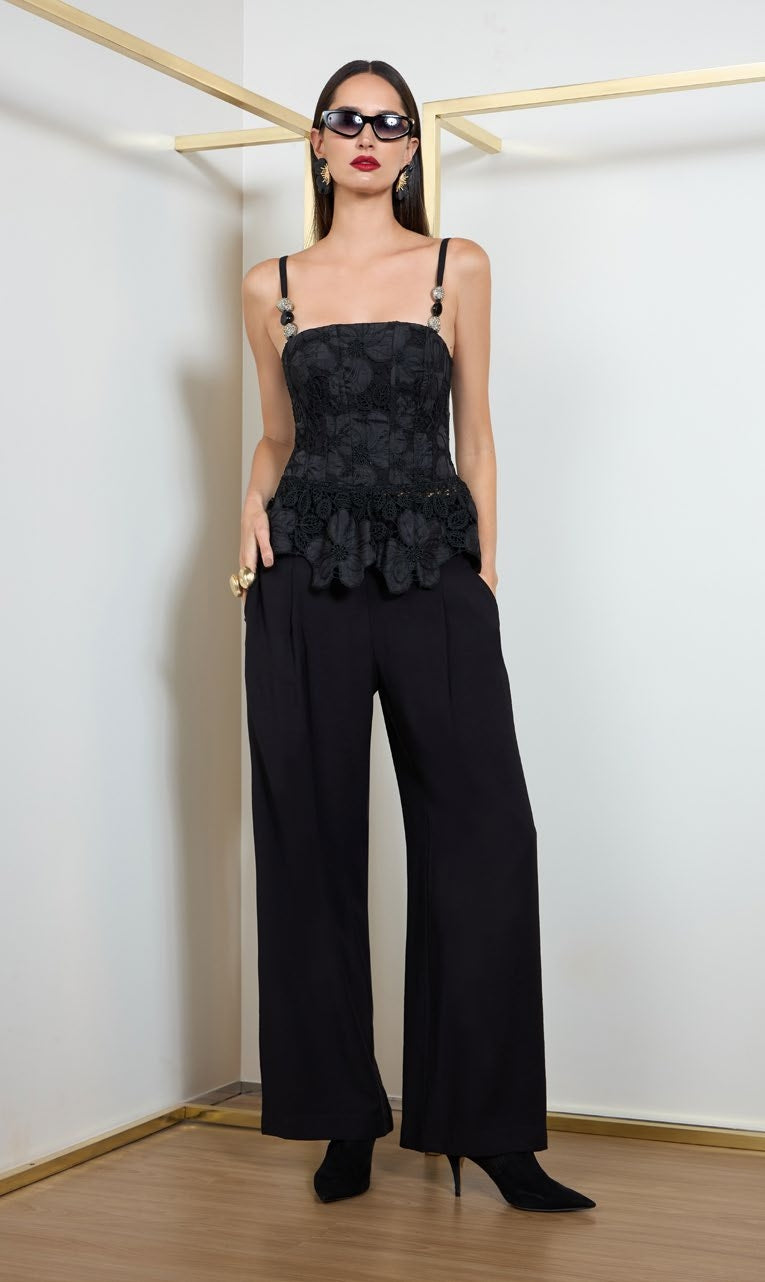BLUSA ALÇA BORDADA THAMARA CAPELÃO