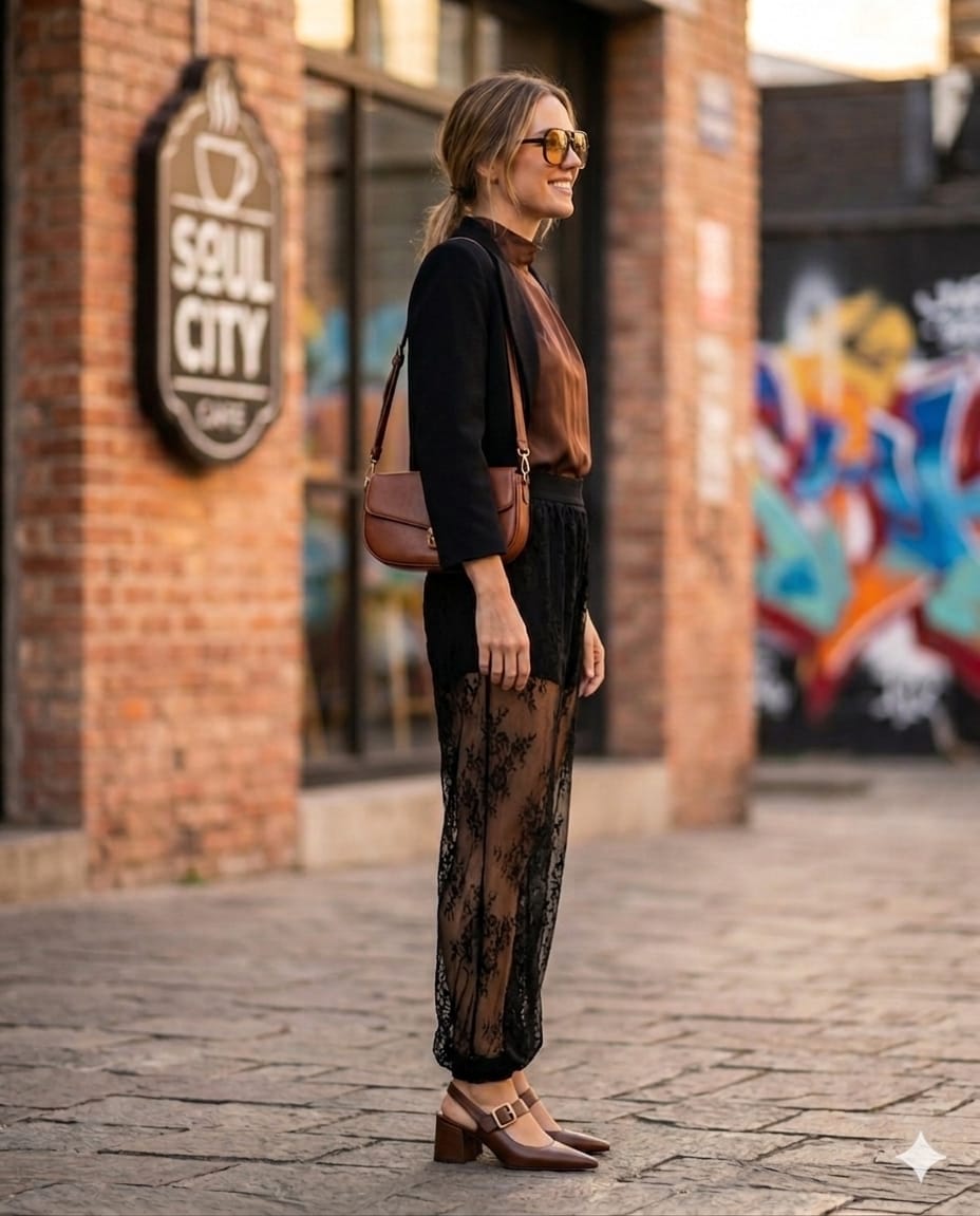 CALÇA RENDA CÓS ALFAIATARIA CAOS