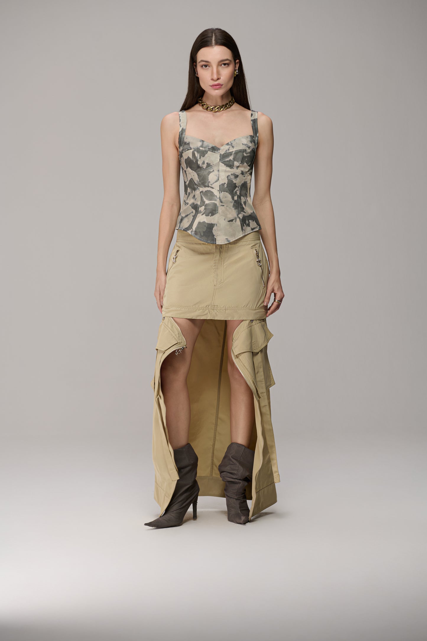 CORSELET COM ALÇA CAMOUFLAGE