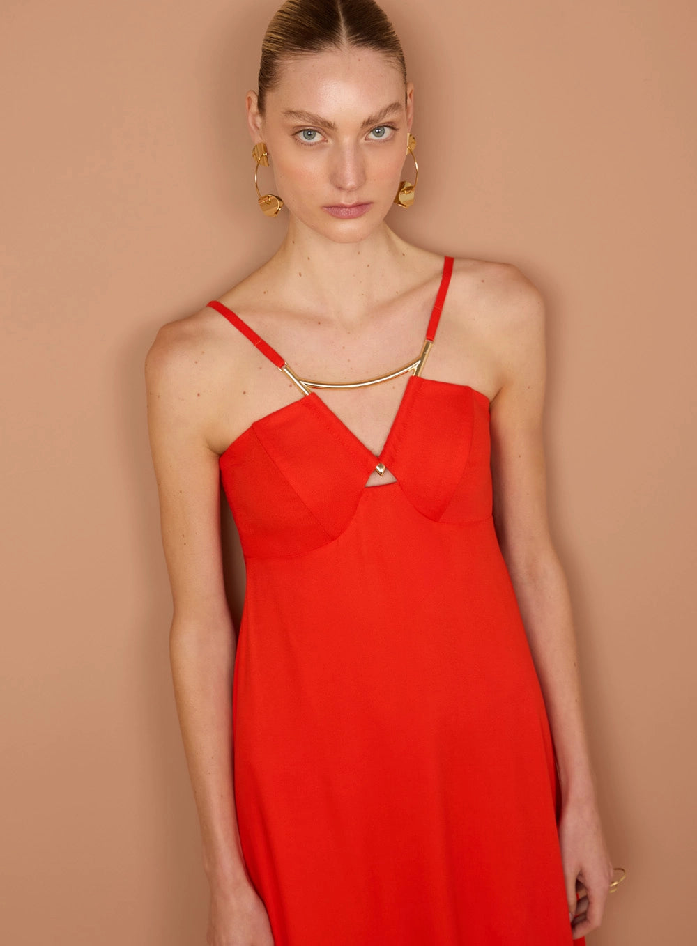 VESTIDO DETALHE METAL TUFI DUEK