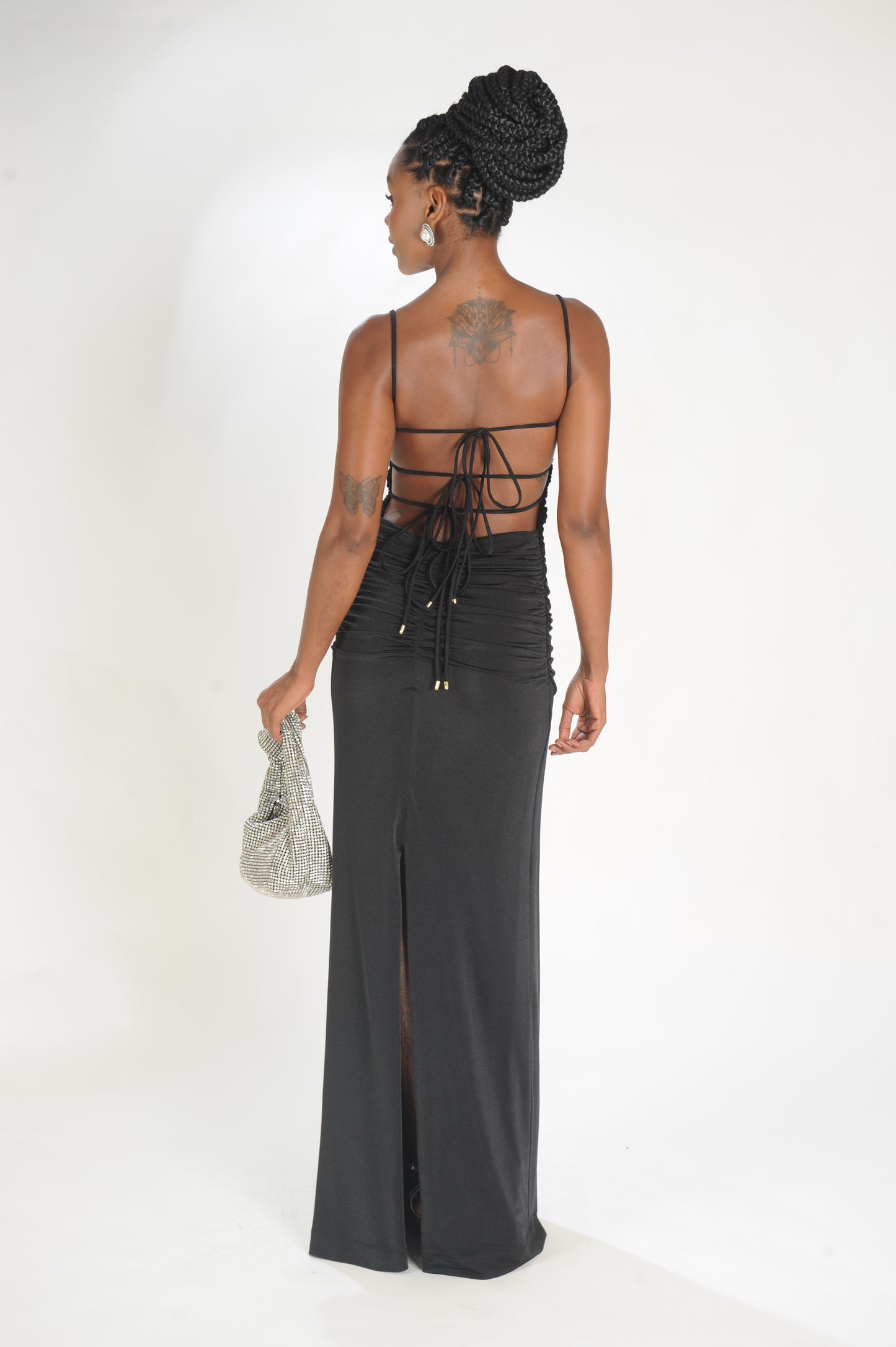 VESTIDO CORPO DRAPEADO CAOS