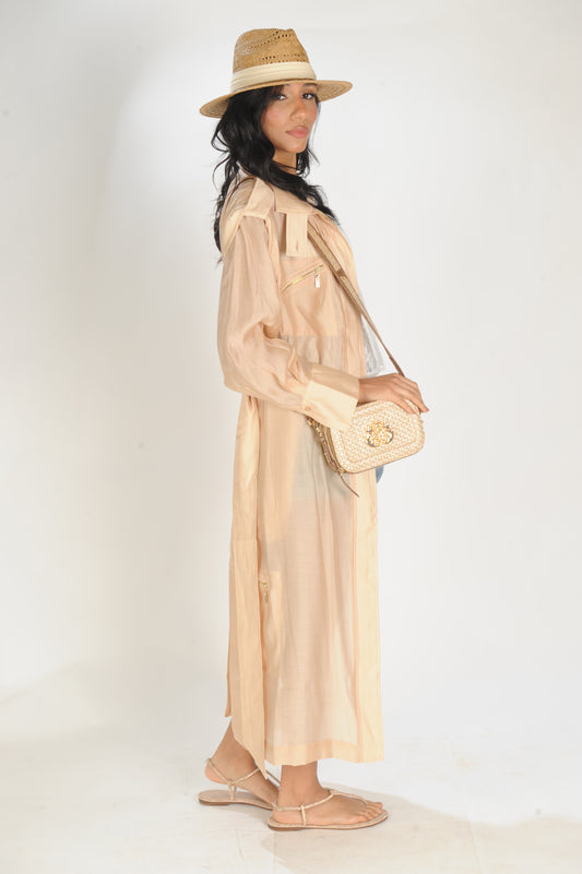 CHEMISE ORGANZA COM FAIXA CAOS
