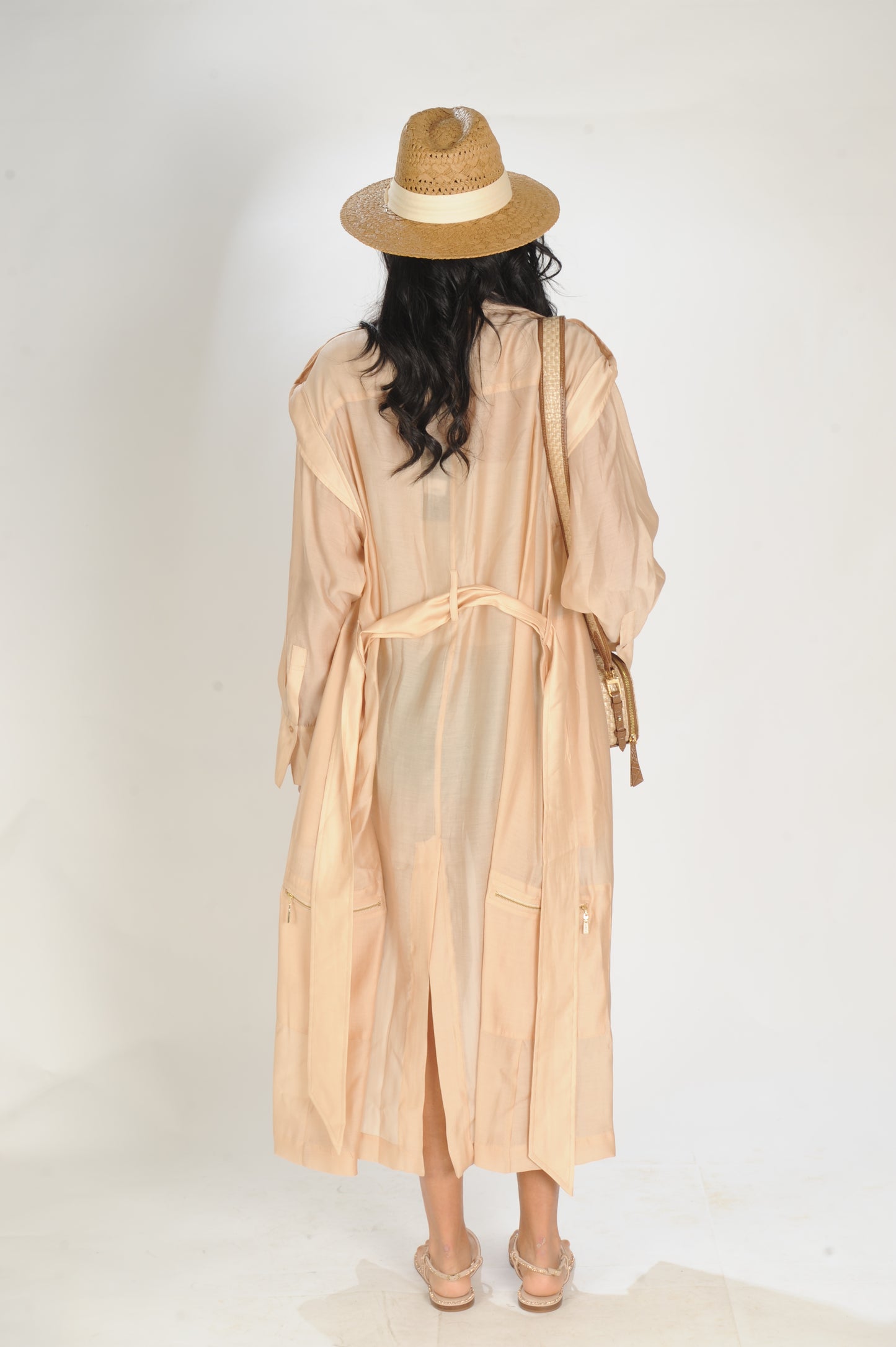 CHEMISE ORGANZA COM FAIXA CAOS