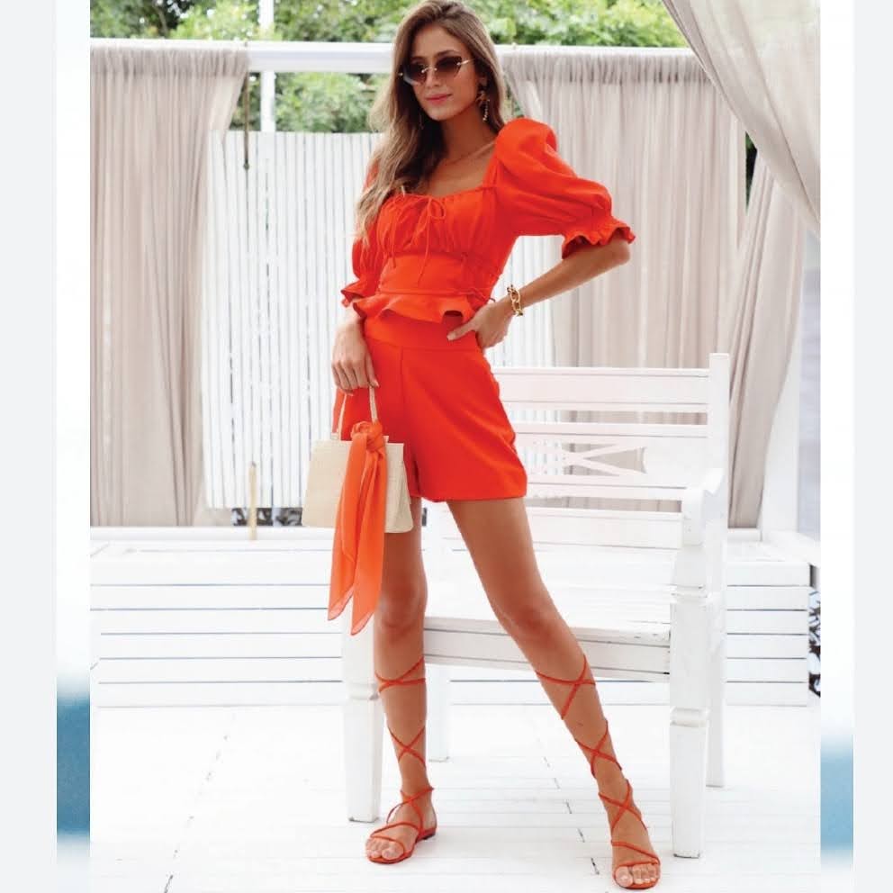 CONJUNTO SHORT E BLUSA ANNE FERNANDES