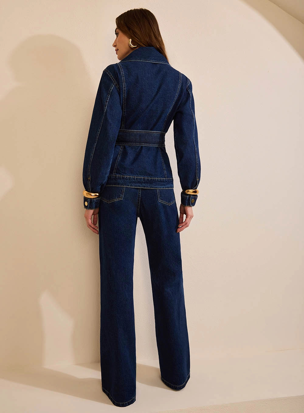 JAQUETA JEANS BOTTO ALFAIATARIA AZUL ANCIENTE