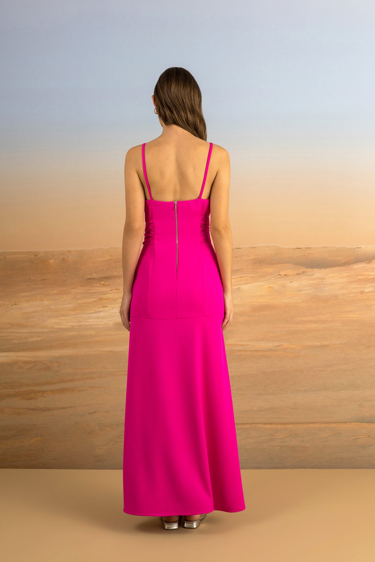 VESTIDO MAXI MIDI LAÇO SKAZI