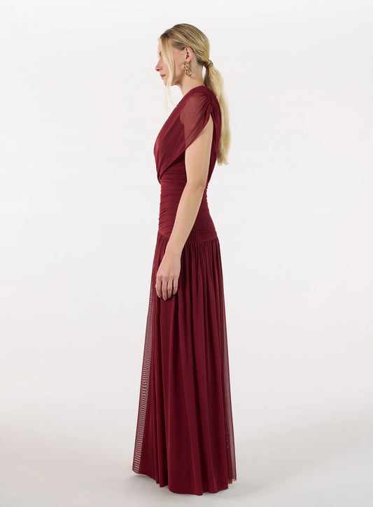VESTIDO LONGO UM OMBRO SÓ TUFI DUEK
