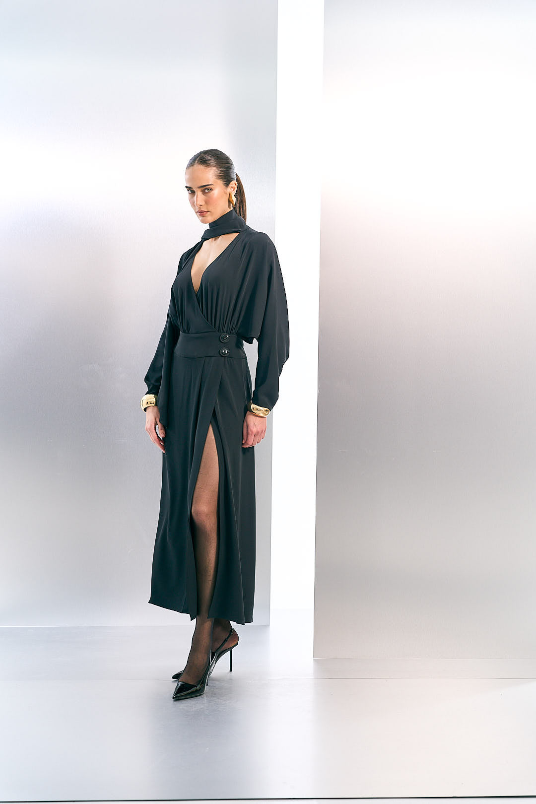 VESTIDO MAXI MIDI COM AMARRAÇÃO KOHDE