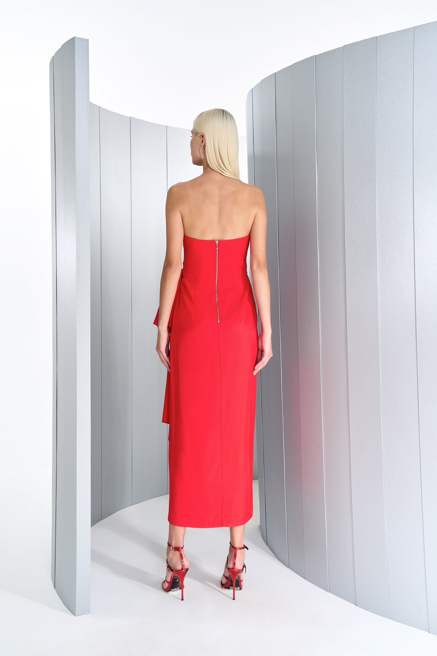 VESTIDO MIDI LAÇO LATERAL TUFI DUEK