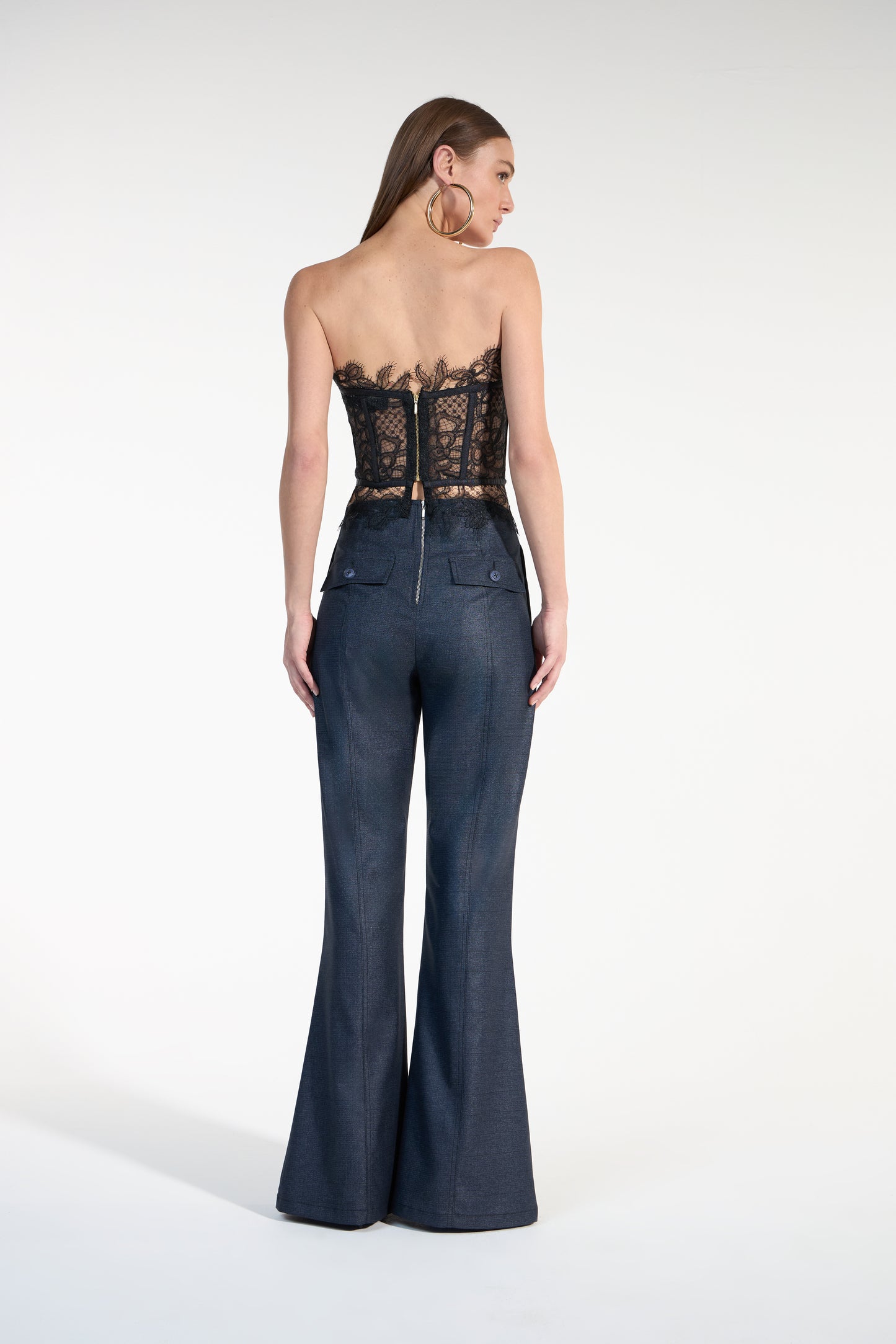 CALÇA BOOT CUT AZUL SAPPHIRE SKAZI