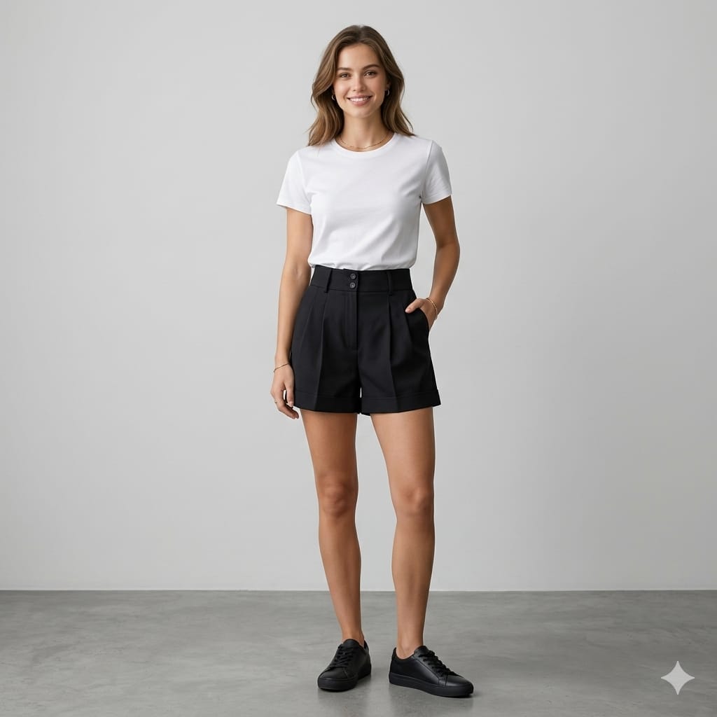 SHORT DETALHE PREGAS SKAZI