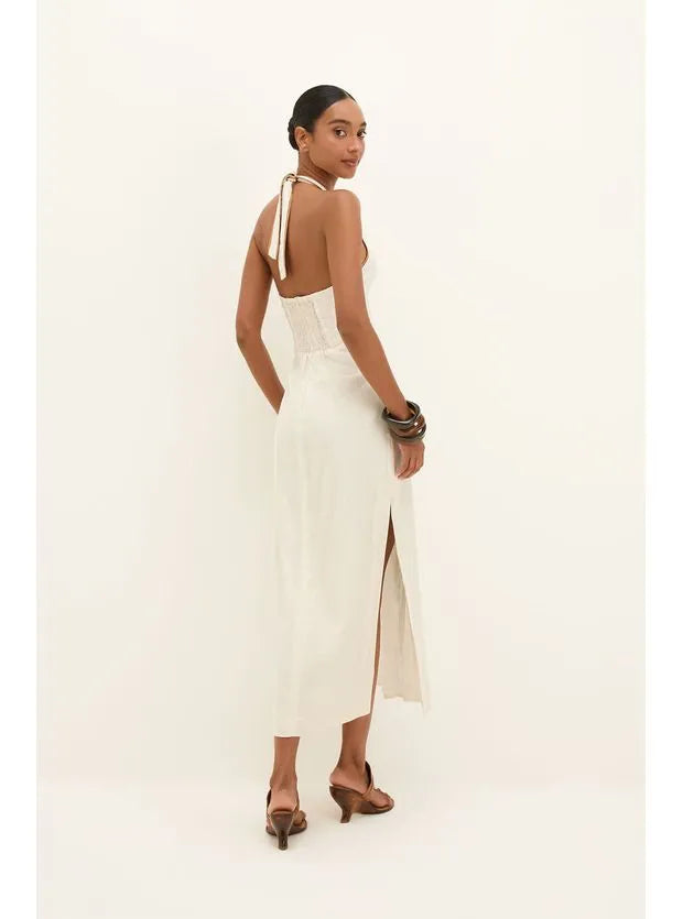 VESTIDO MIDI IVA DET VIX