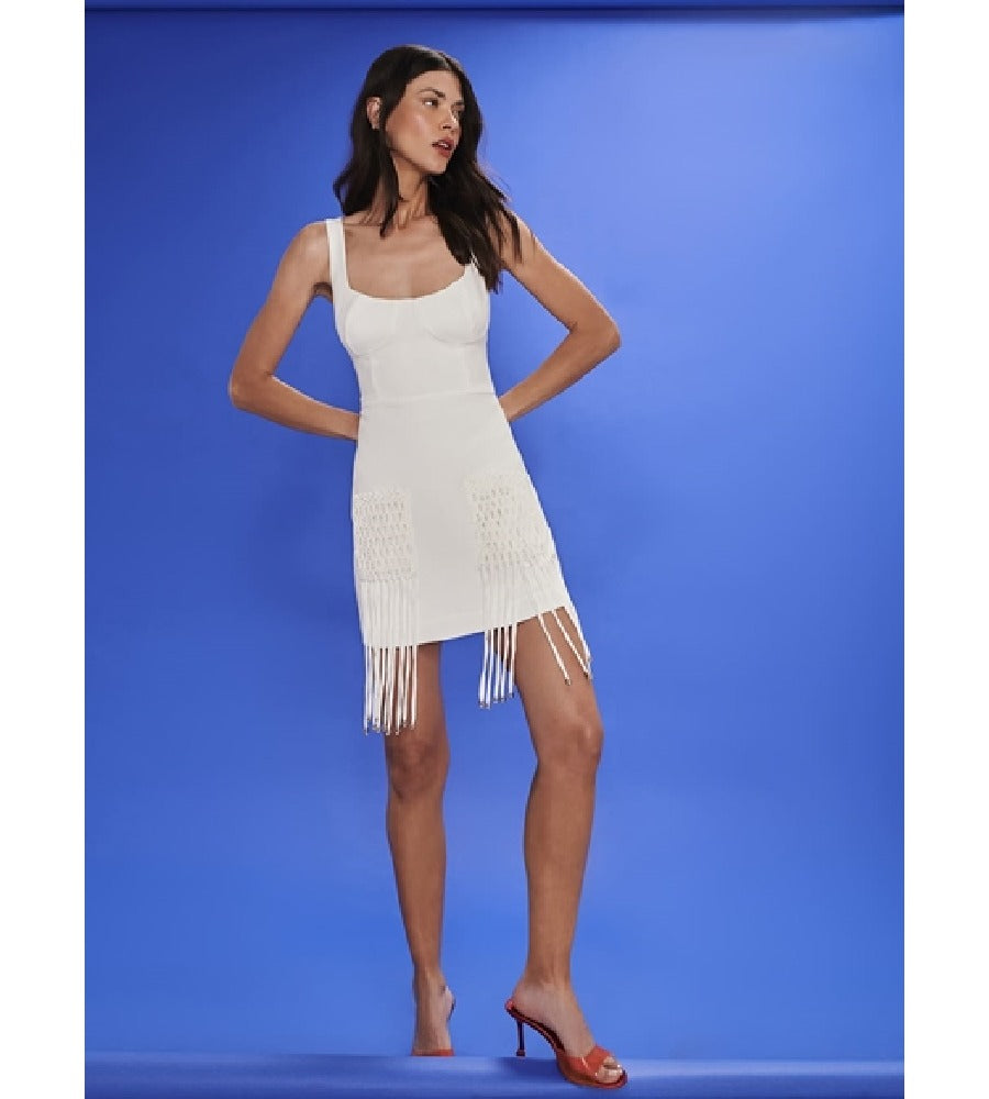 VESTIDO MINI BOLSO MACRAME TD