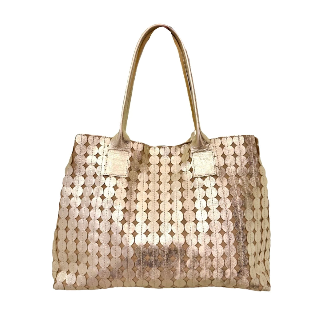BOLSA VALENTINA METALIZADO OURO LA SPEZIA