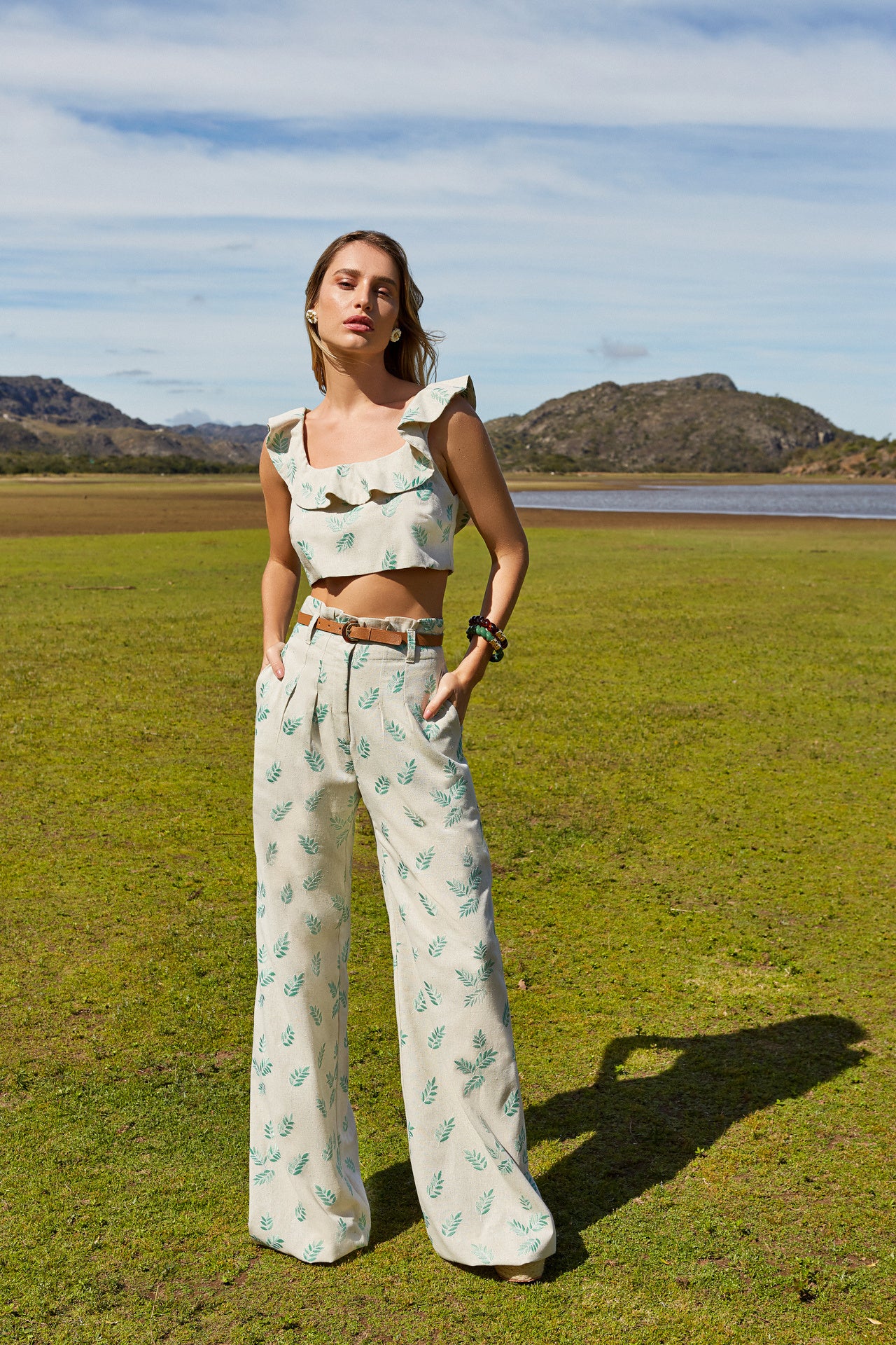 CONJUNTO CROPPED BABADINHO ANNE FERNANDES