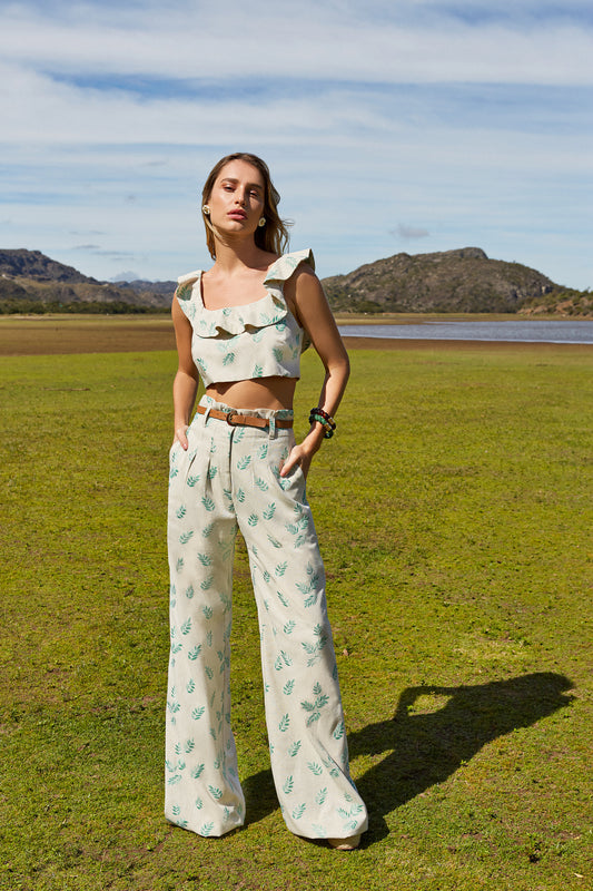 CONJUNTO CROPPED BABADINHO ANNE FERNANDES