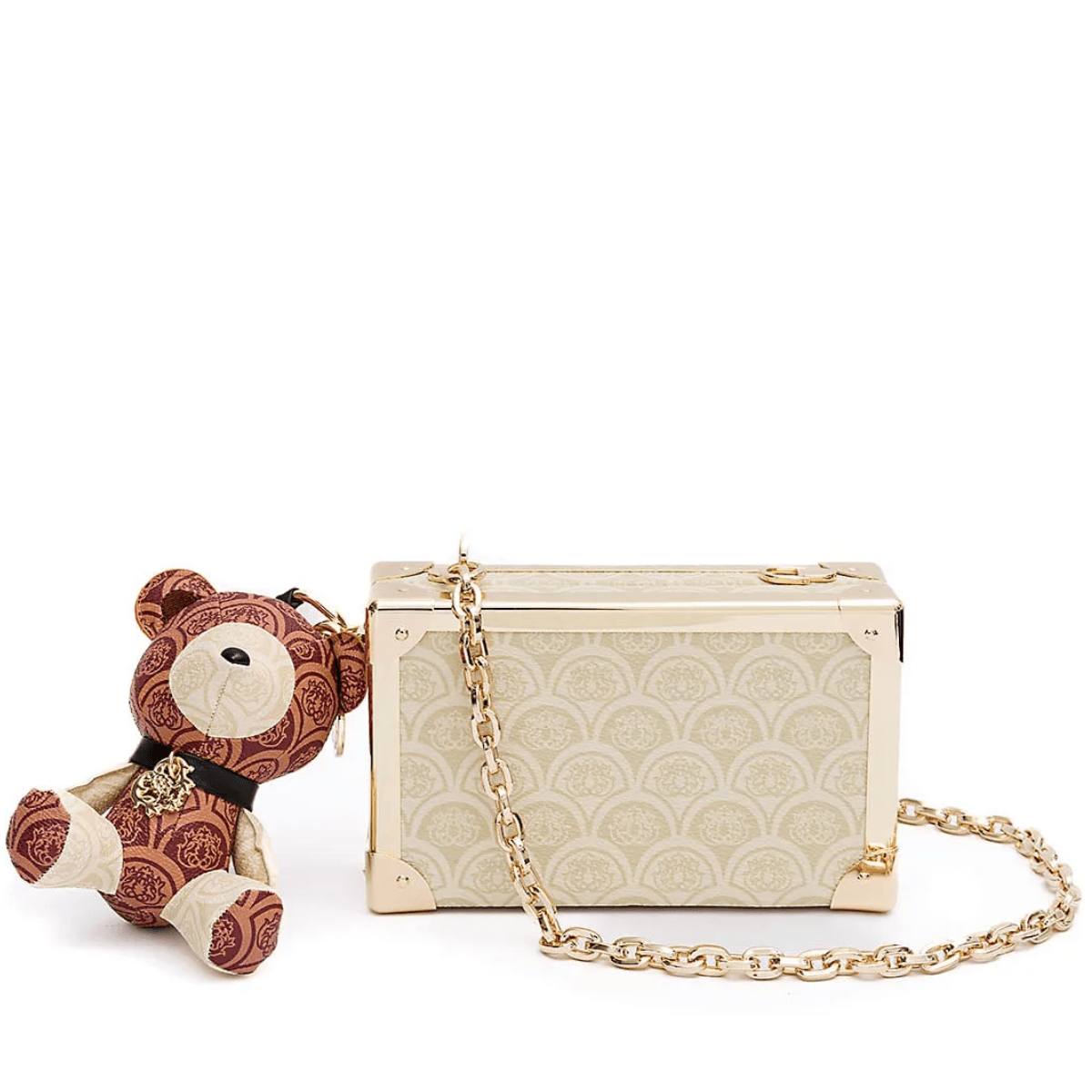 CLUTCH SIRENA MONOGRAMA CANVAS CREME