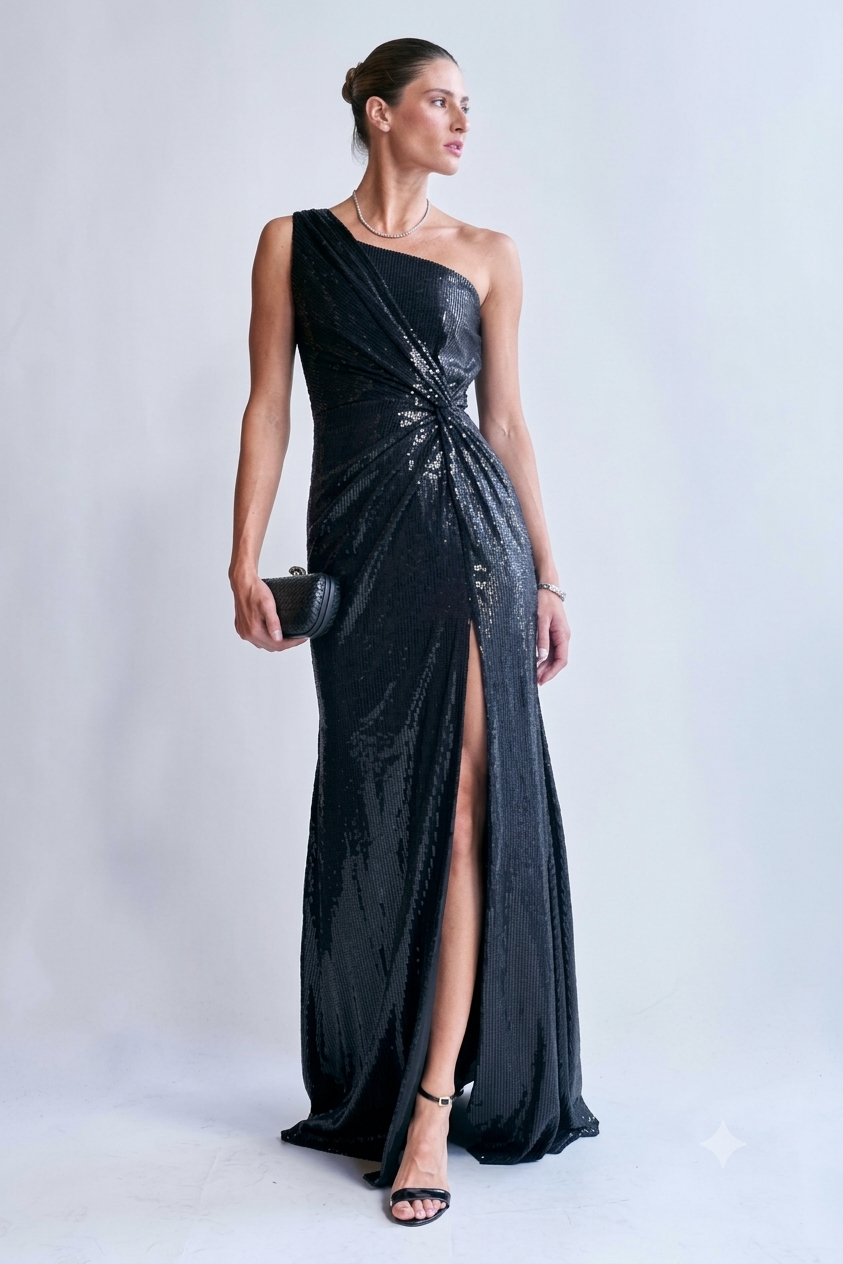 VESTIDO DE PAETÊ UNITY SEVEN