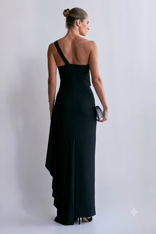 VESTIDO LONGO UM OMBRO SÓ UNITY SEVEN