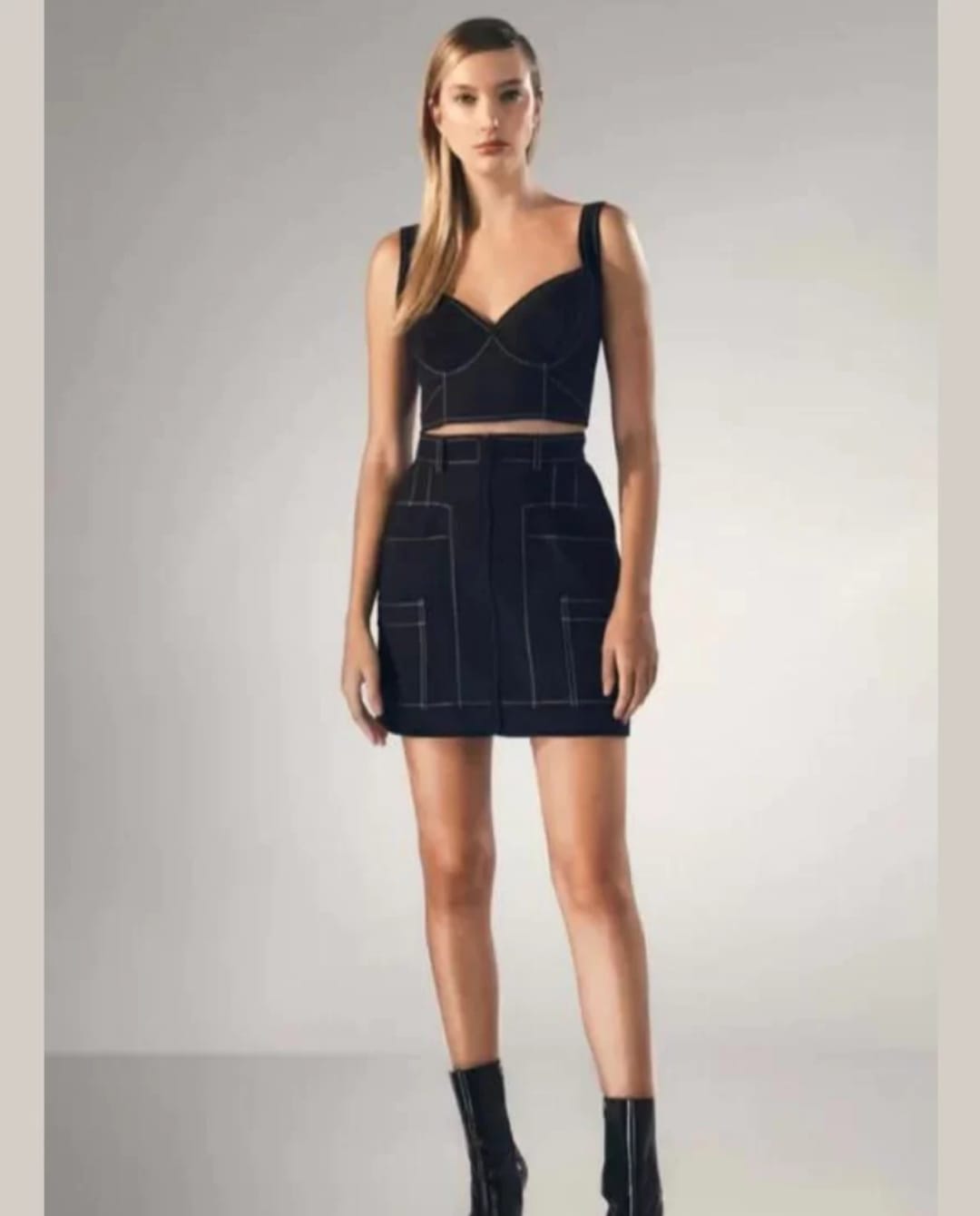 CONJUNTO TOP C/ MINI SAIA TD