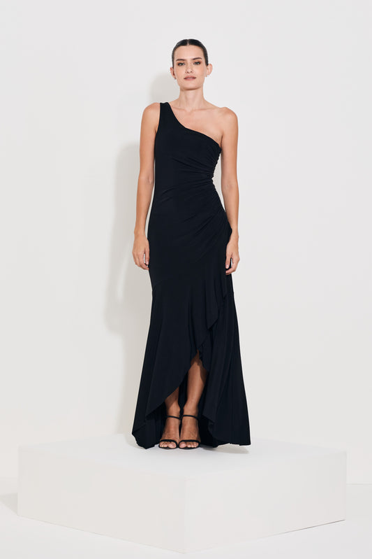 VESTIDO SEREIA DRAPEADO