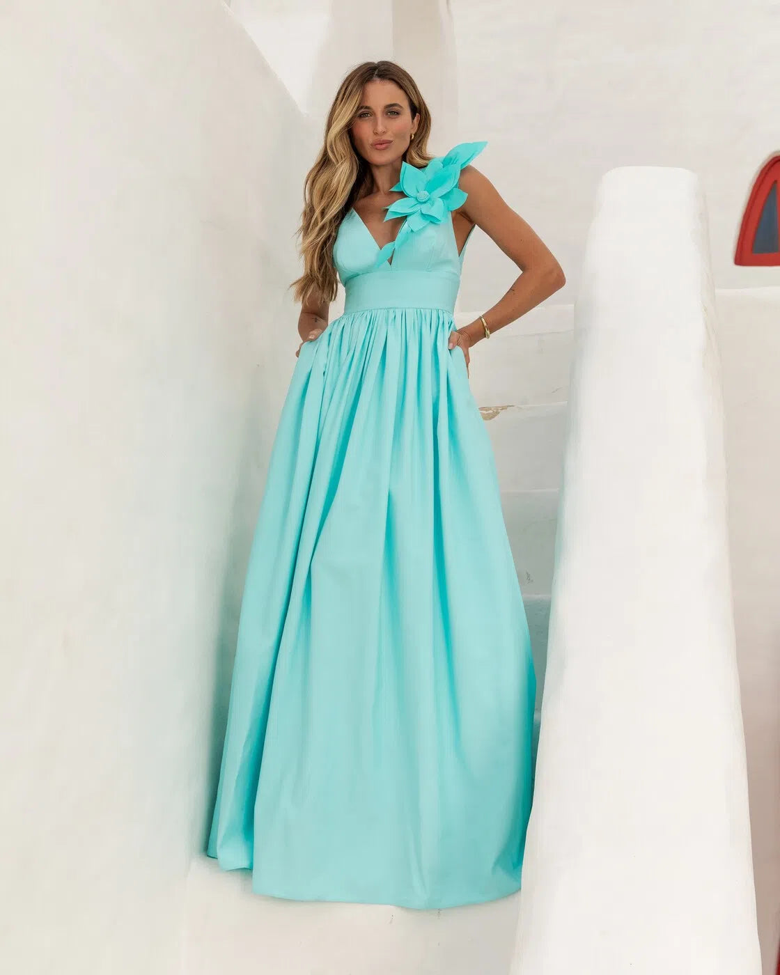 VESTIDO LONGO DECOTE V ANNE FERNANDES