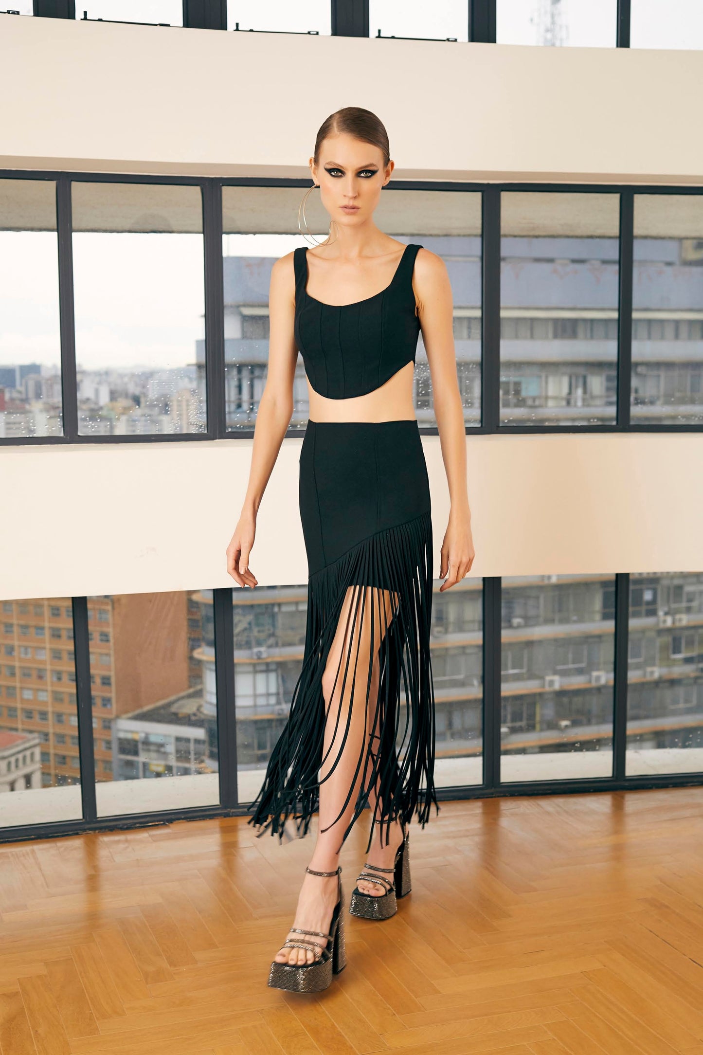 CONJUNTO SAIA E TOP ARBOUR