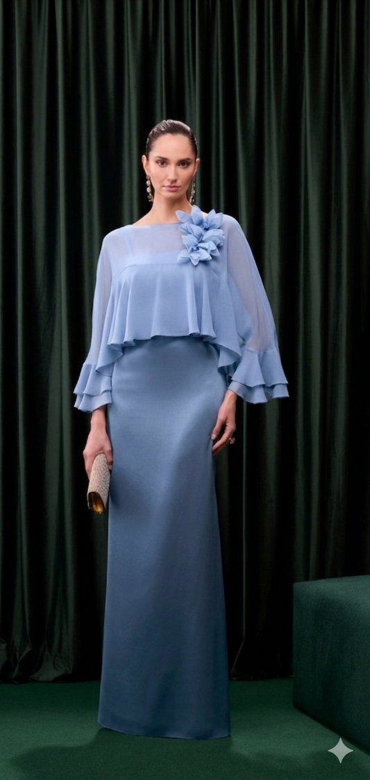 VESTIDO BRENDA CAPA FLOR KALANDRA
