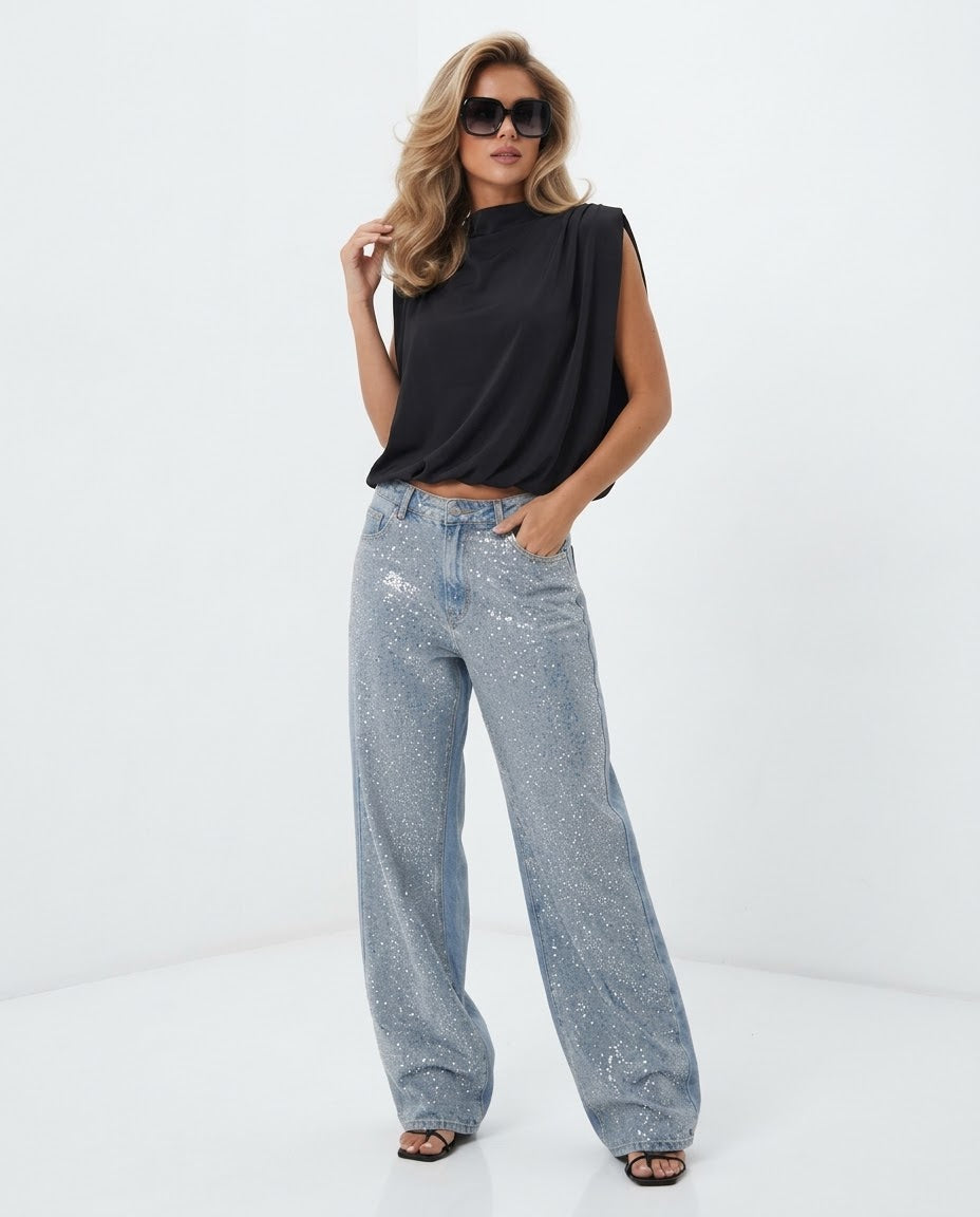 BLUSA JERSEY MOULAGE CAOS