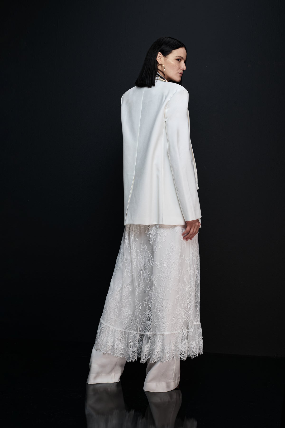 MAXI BLUSA DE RENDA ASSIMÉTRICA CAOS