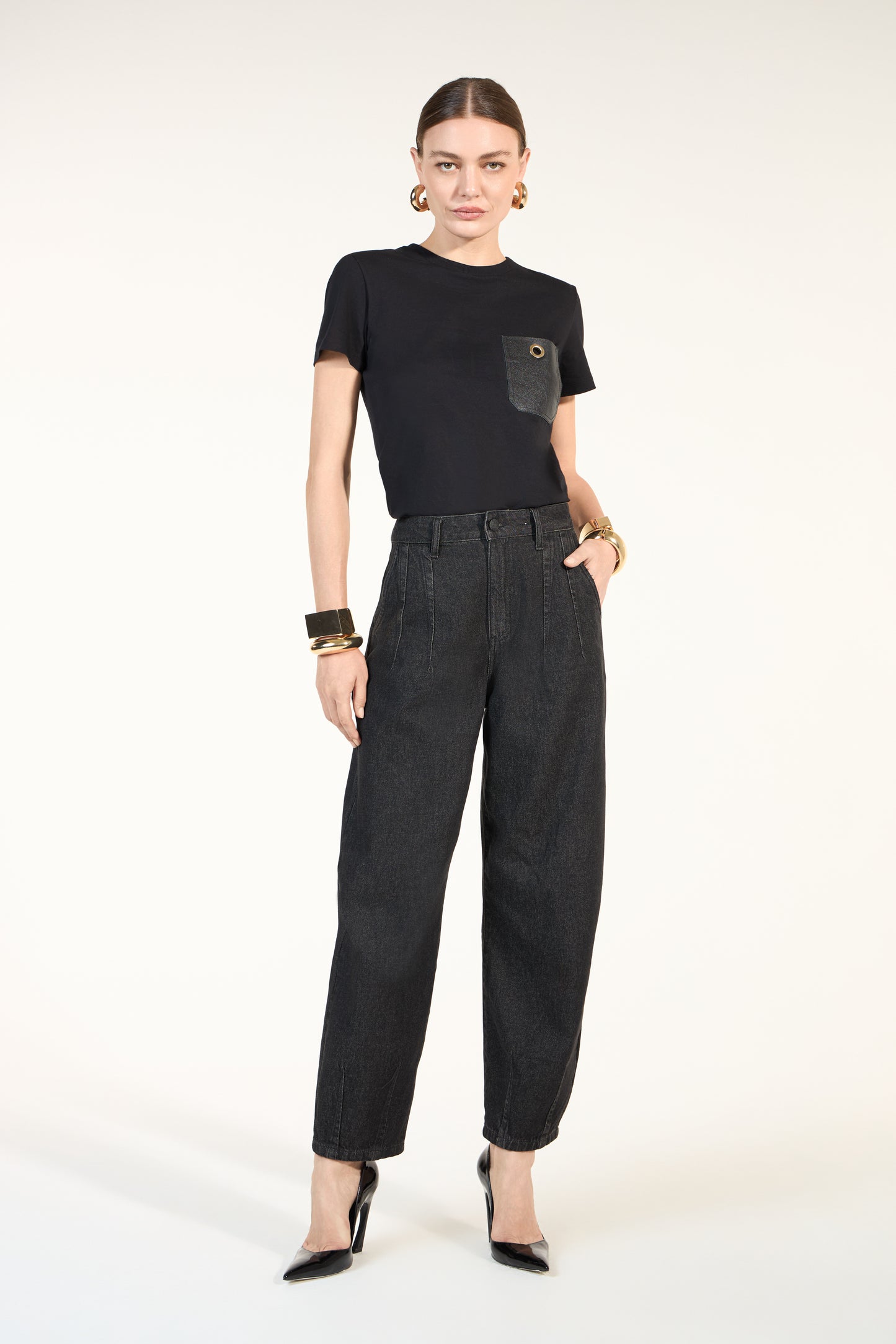 CALÇA BARRIL JEANS BLACK SKAZI