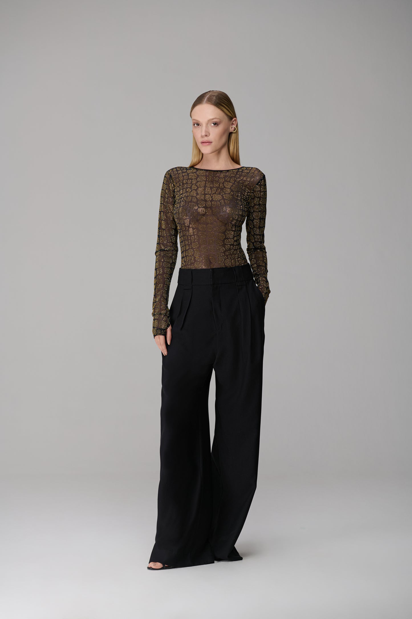 CALÇA ALFAIATARIA COM PREGAS CAOS