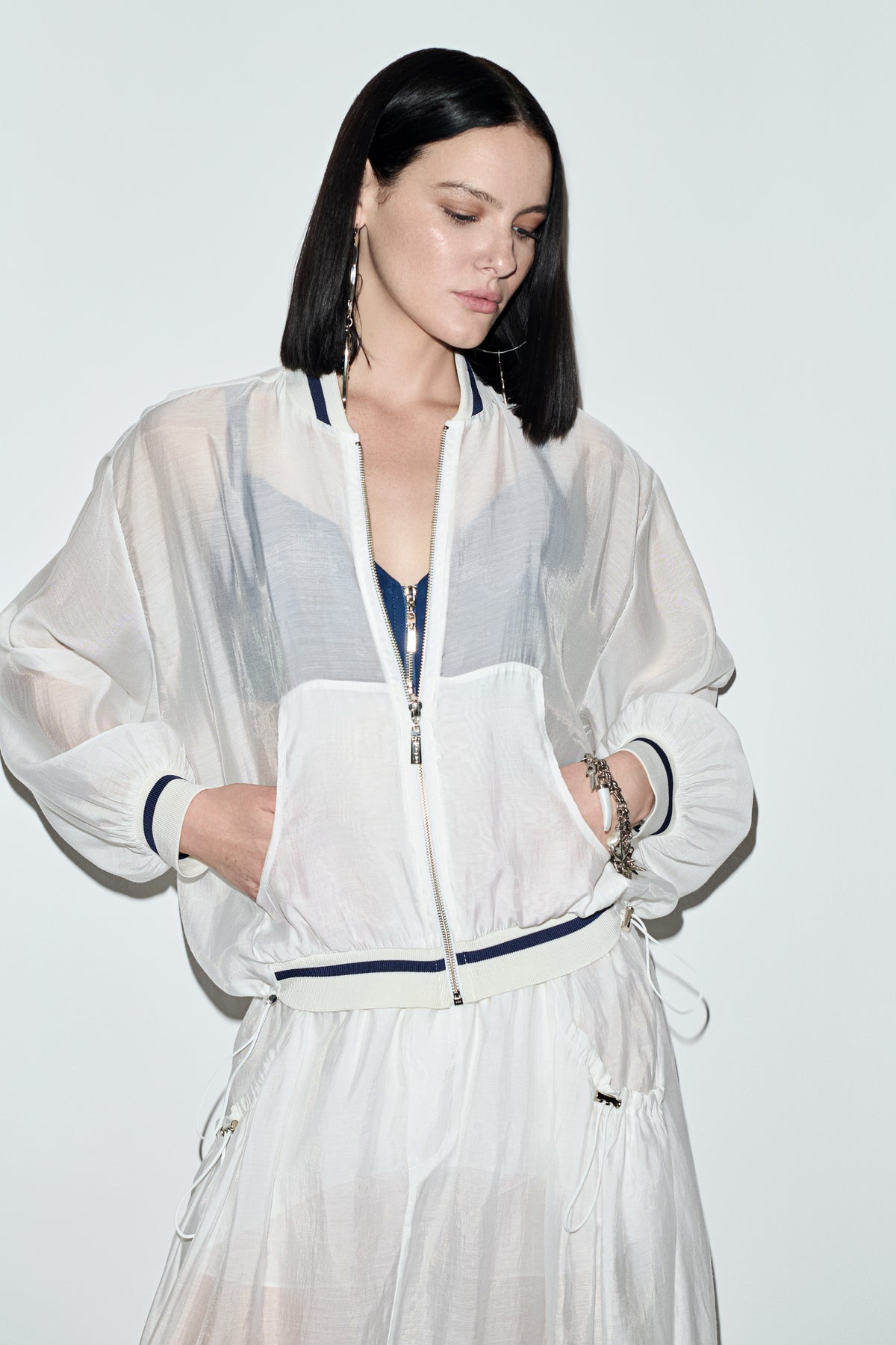 CONJUNTO TRANSPARÊNCIA BOMBER CAOS