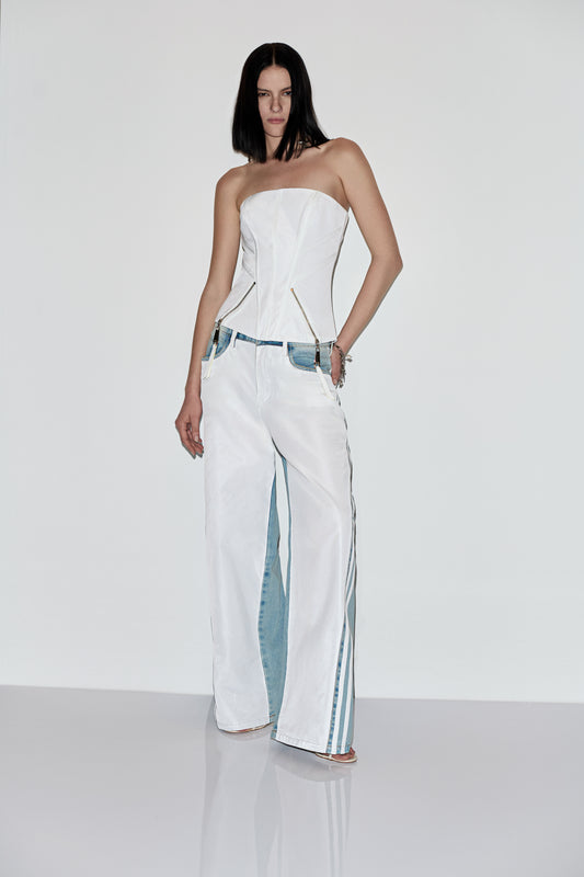 CALÇA DE NYLON E JEANS CAOS