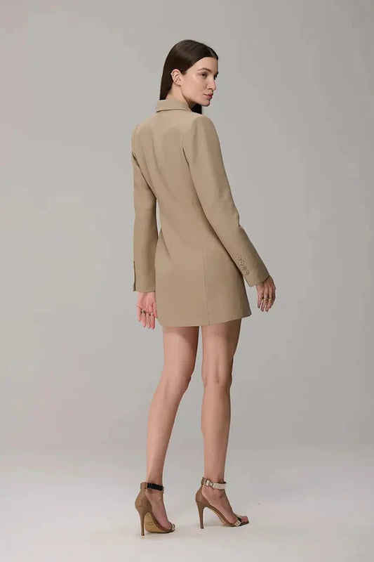 BLAZER DRESS TRANSPASSE METAL ARMY