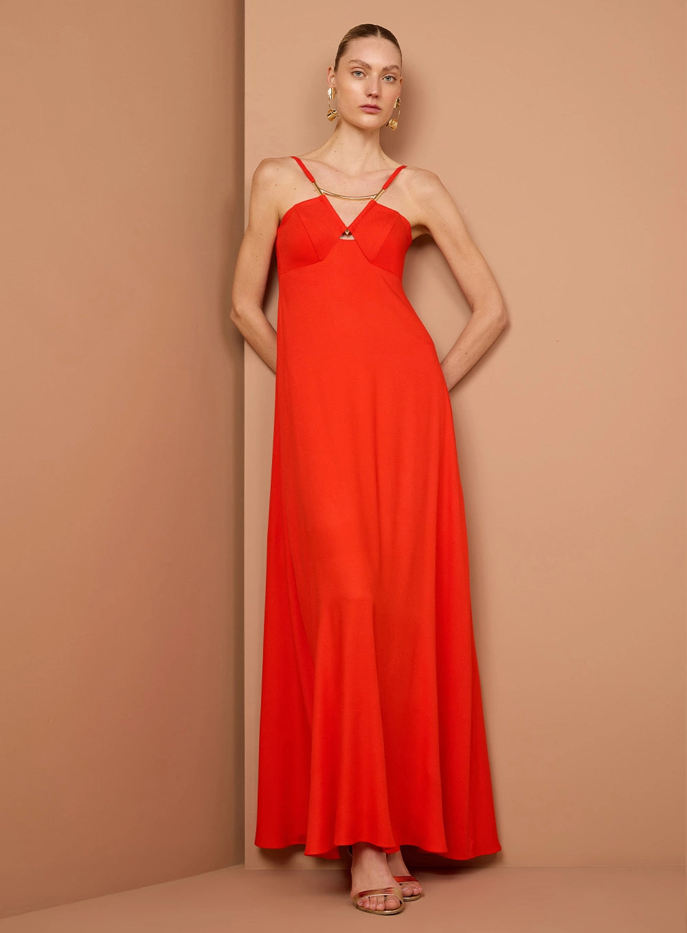 VESTIDO DETALHE METAL TUFI DUEK