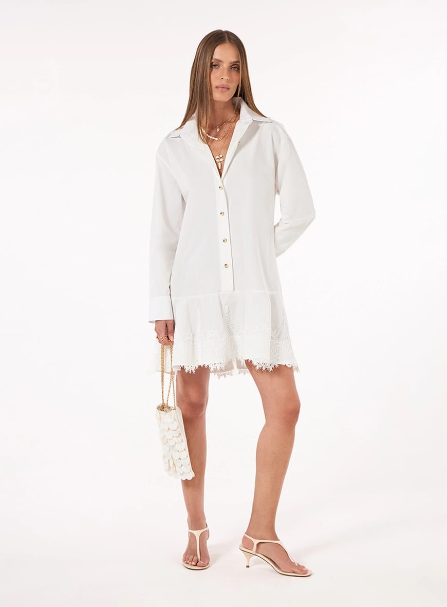 VESTIDO COTTON CHEMISE SKAZI