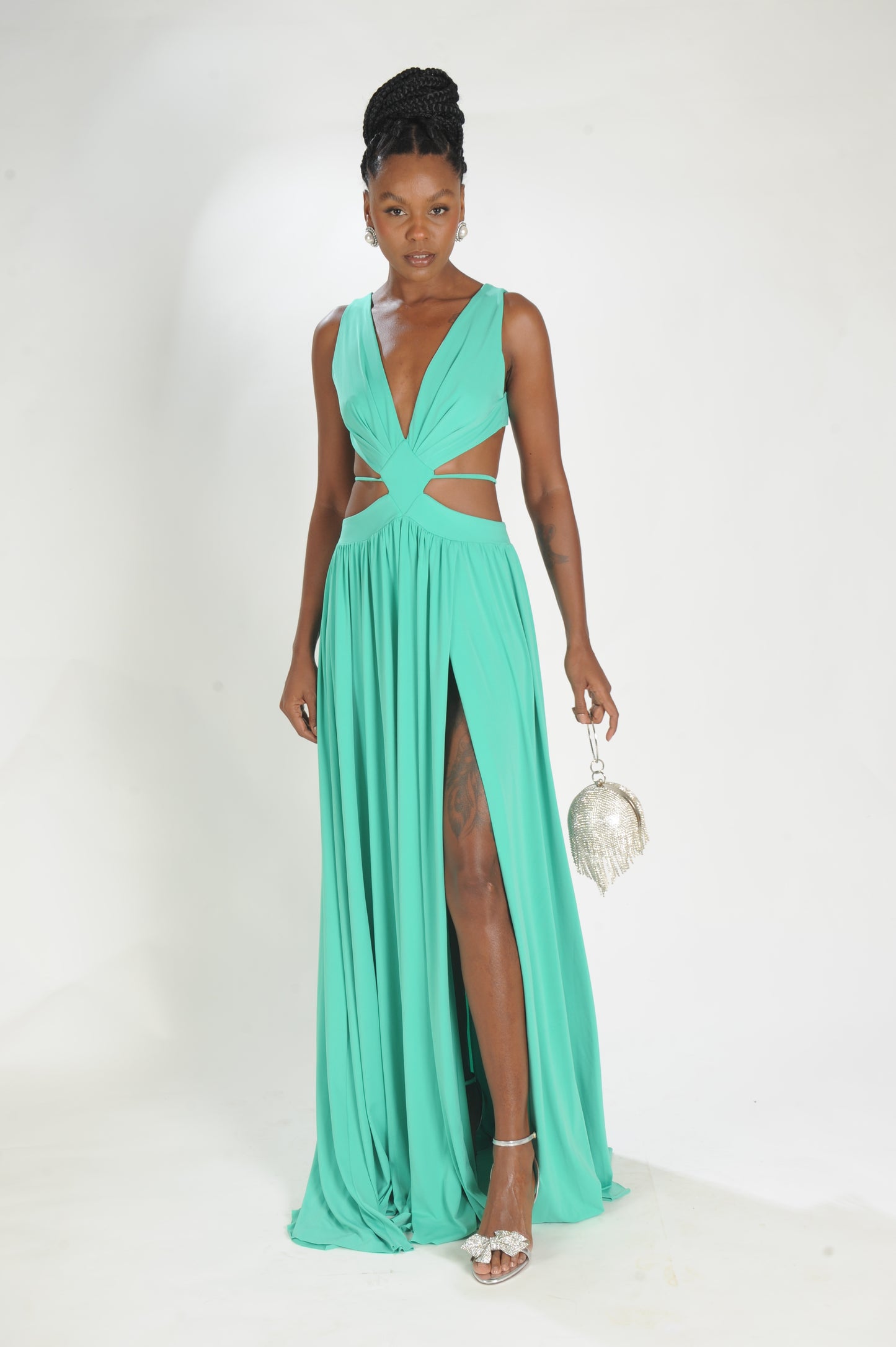 VESTIDO LONGO LOSANGO SKAZI
