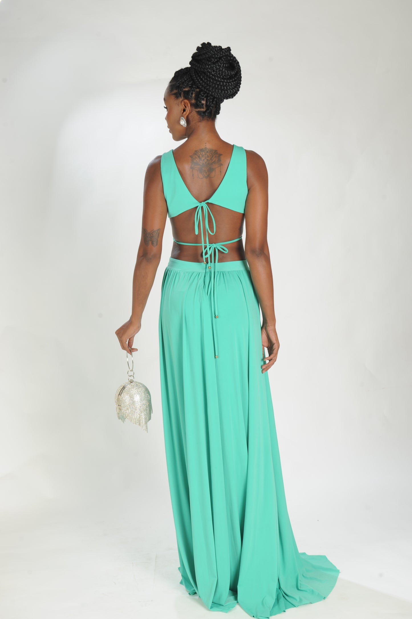 VESTIDO LONGO LOSANGO SKAZI