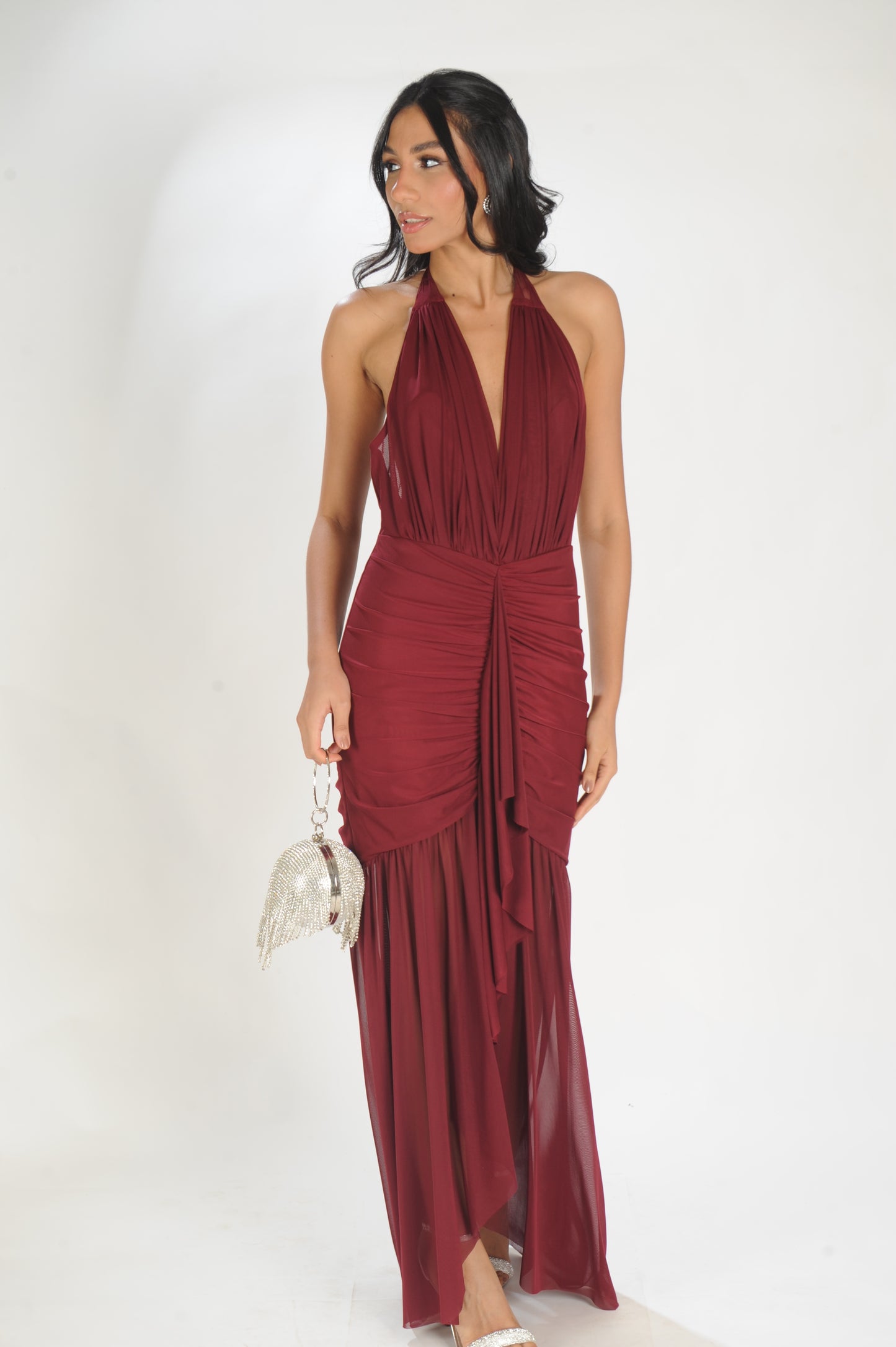 VESTIDO FRENTE ÚNICA FRANZIDO