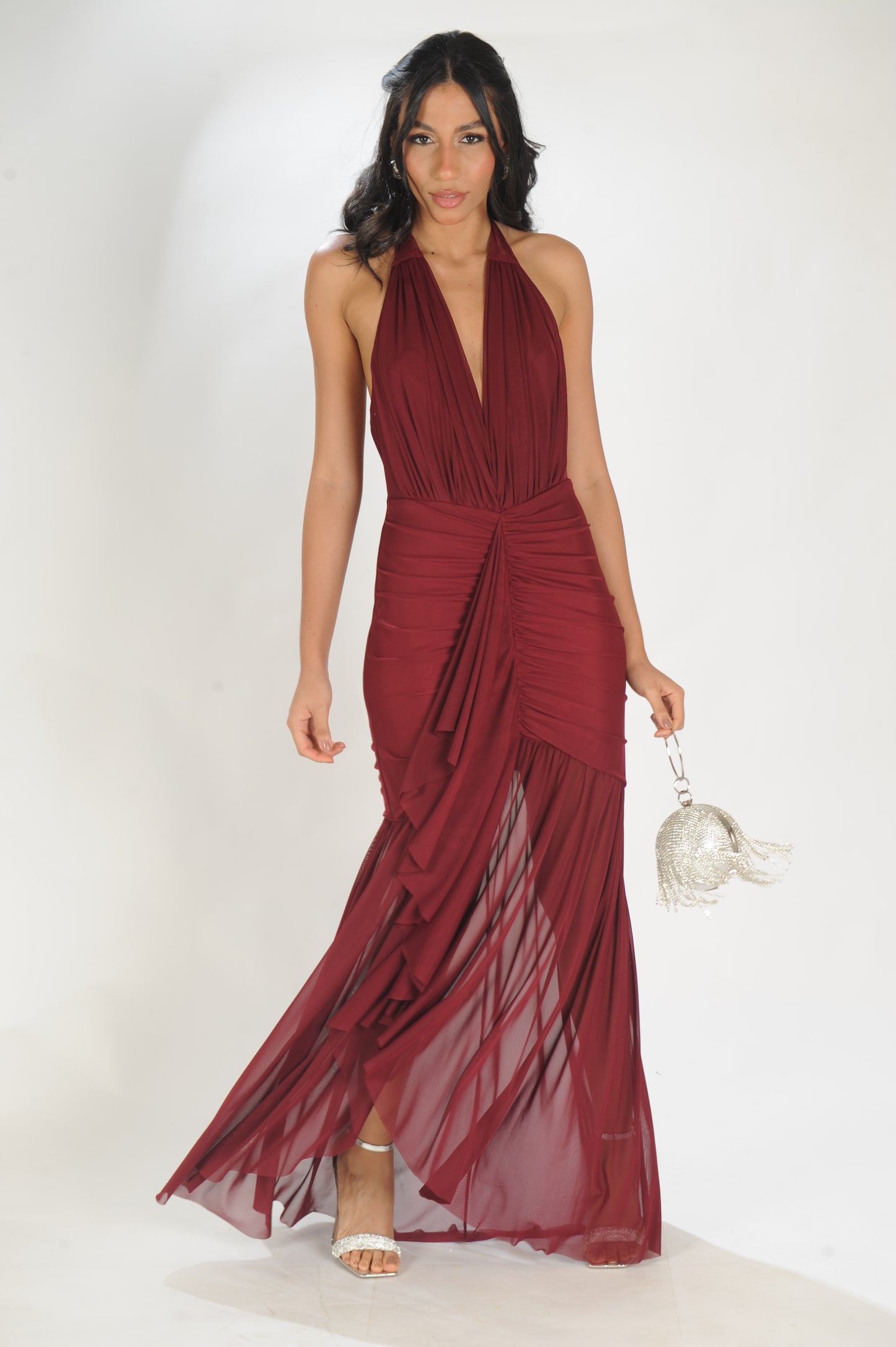 VESTIDO FRENTE ÚNICA FRANZIDO