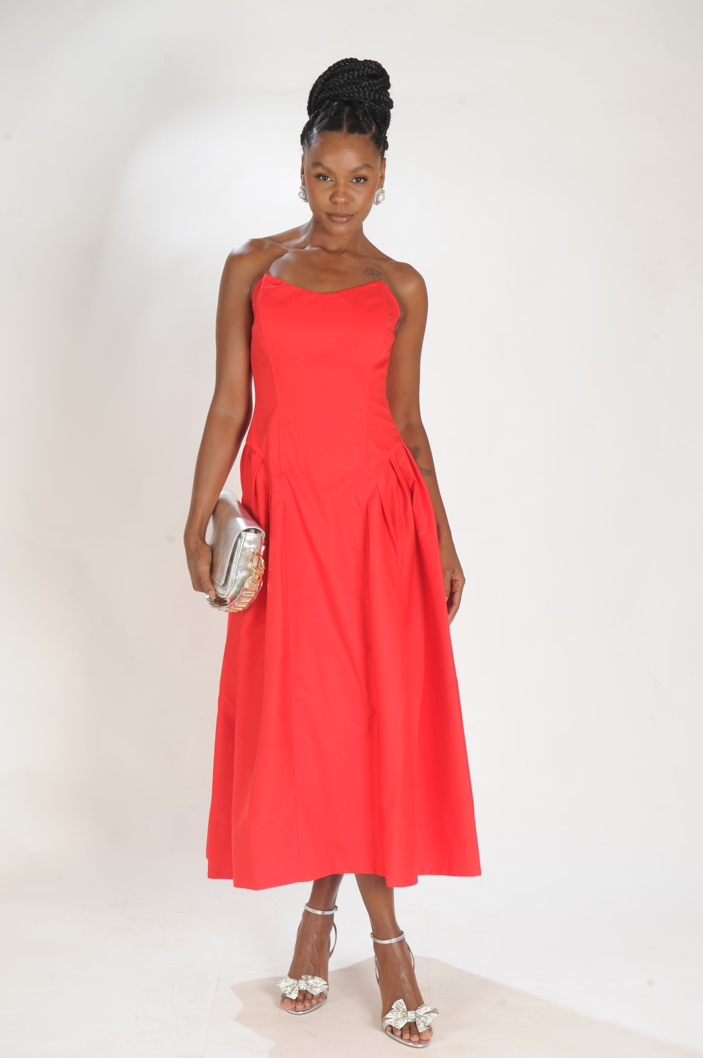 VESTIDO TOMARA QUE CAIA CORSET LAMINE