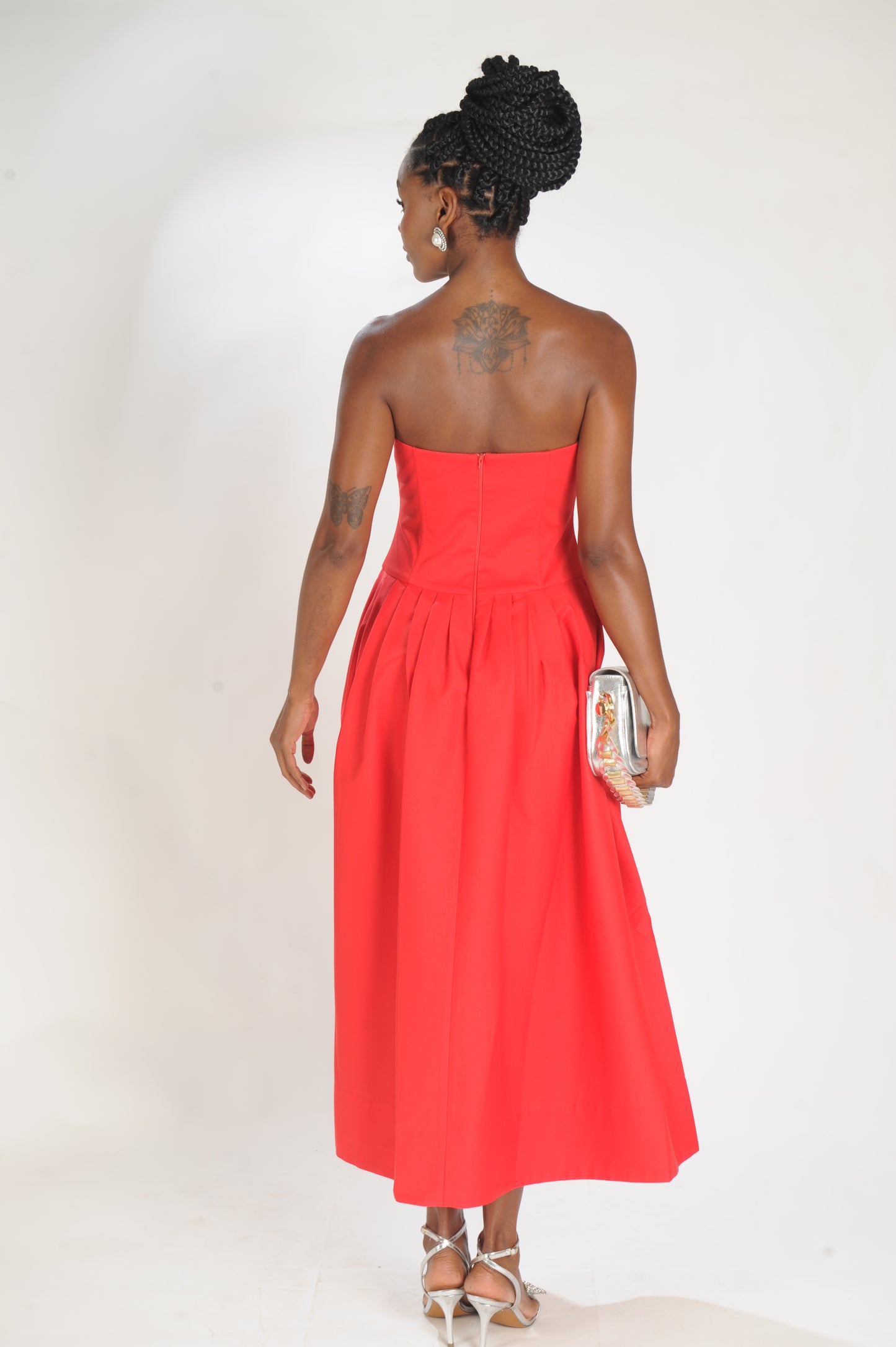 VESTIDO TOMARA QUE CAIA CORSET LAMINE