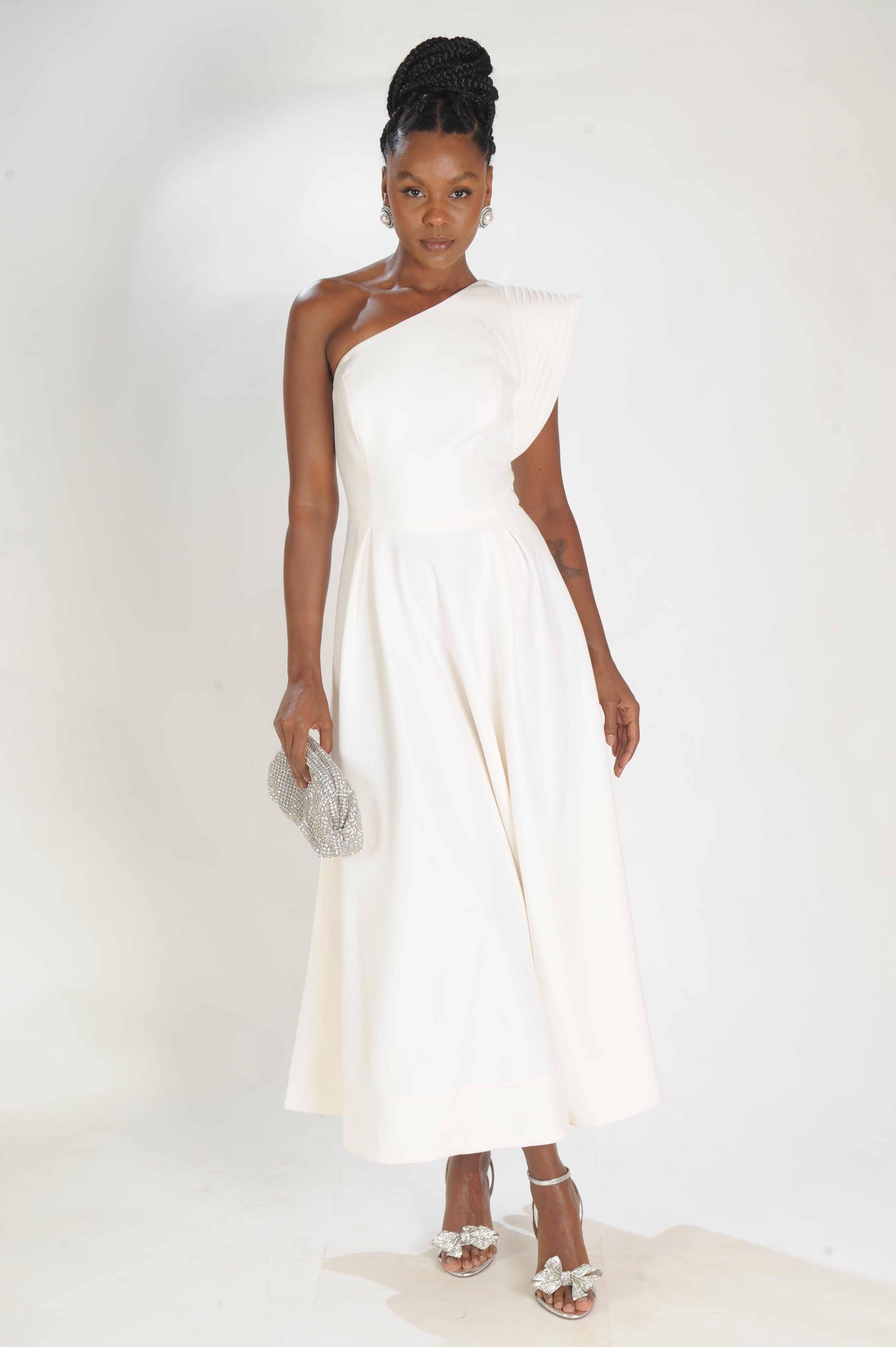 VESTIDO ALFAIATRAIA MIDI LAMINE