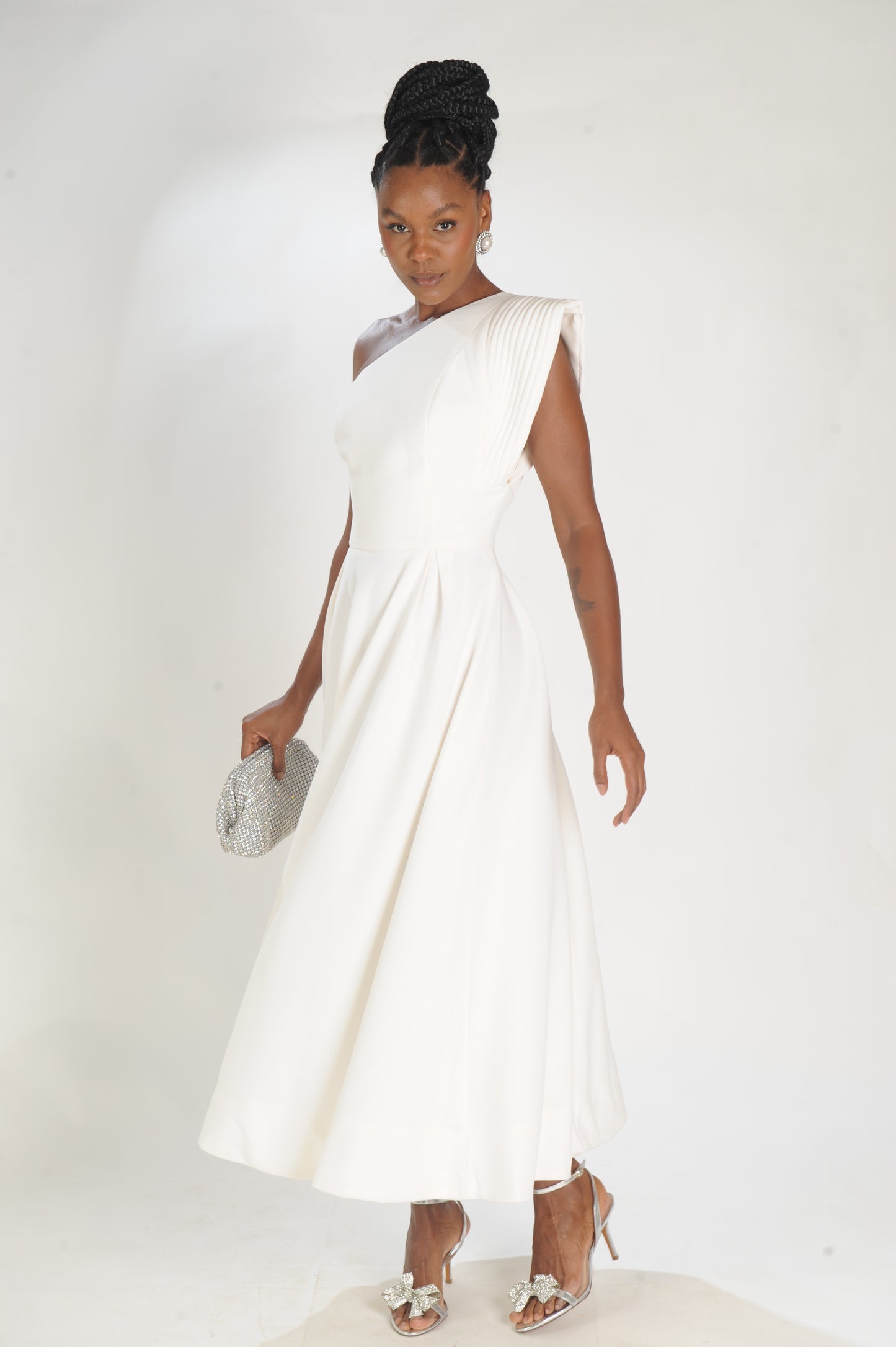 VESTIDO ALFAIATRAIA MIDI LAMINE