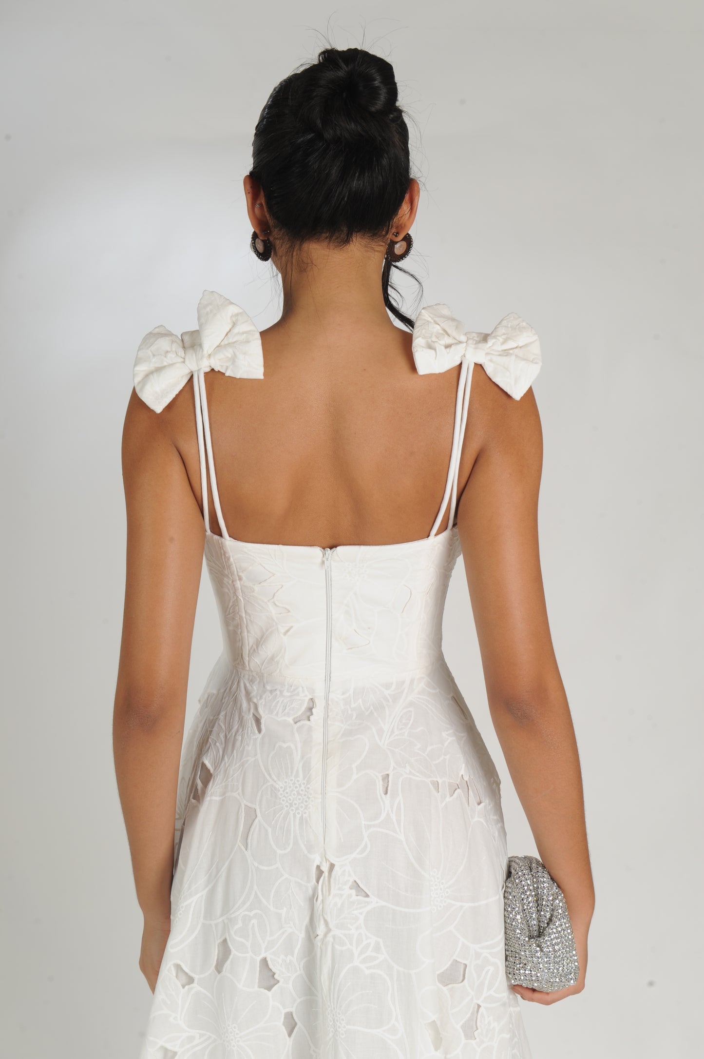 VESTIDO LAISE MIDI CORSET LAMINE