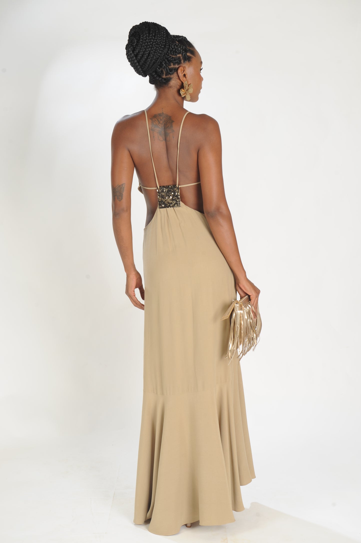 VESTIDO LONGO PASSANTE CAOS